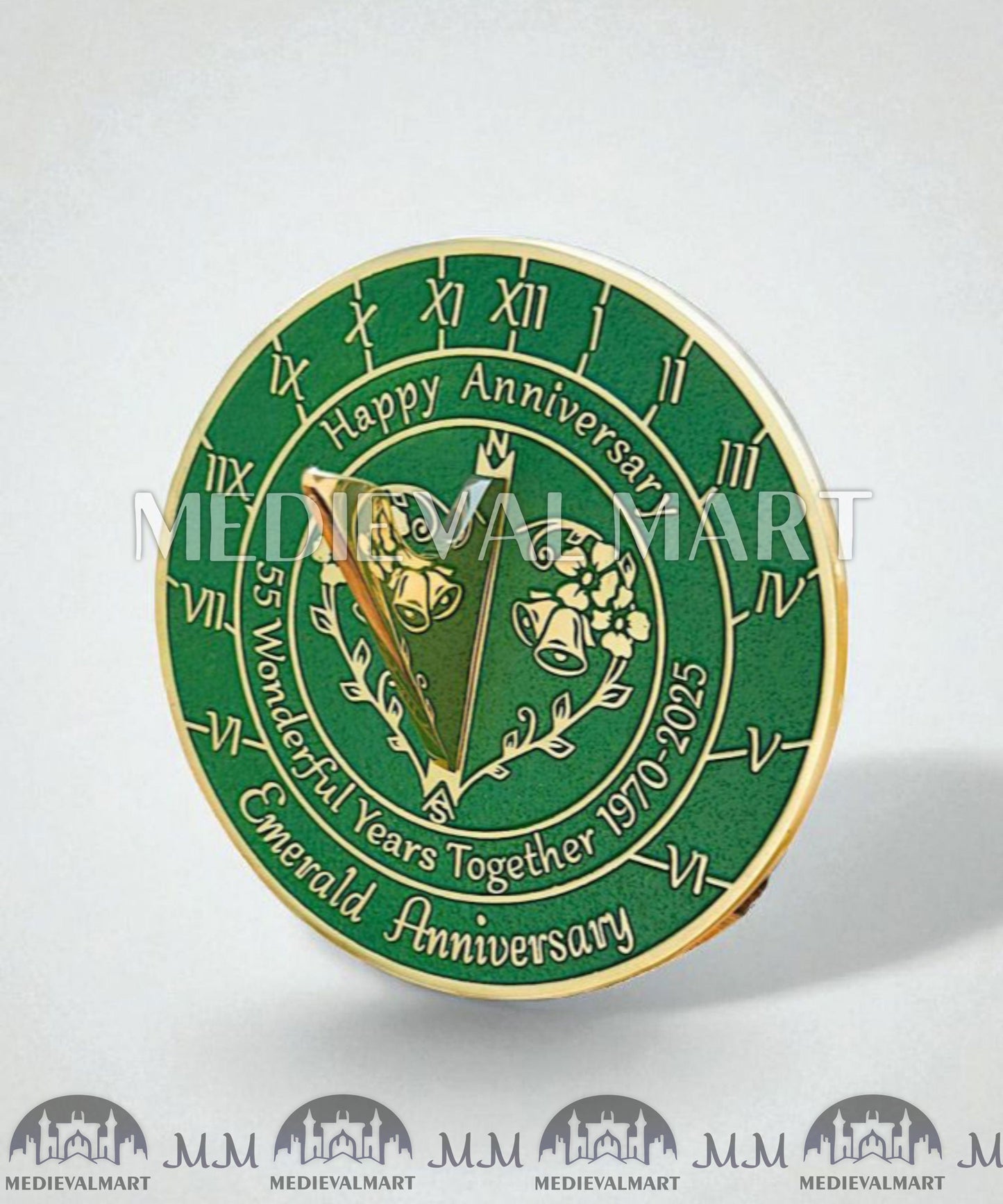 MEDIEVALMART FR Bouclier Viking Iconique Valhalla Noir/Gris – Ivar le Désossé avec Pointes en Fer | Cadeau pour Papa