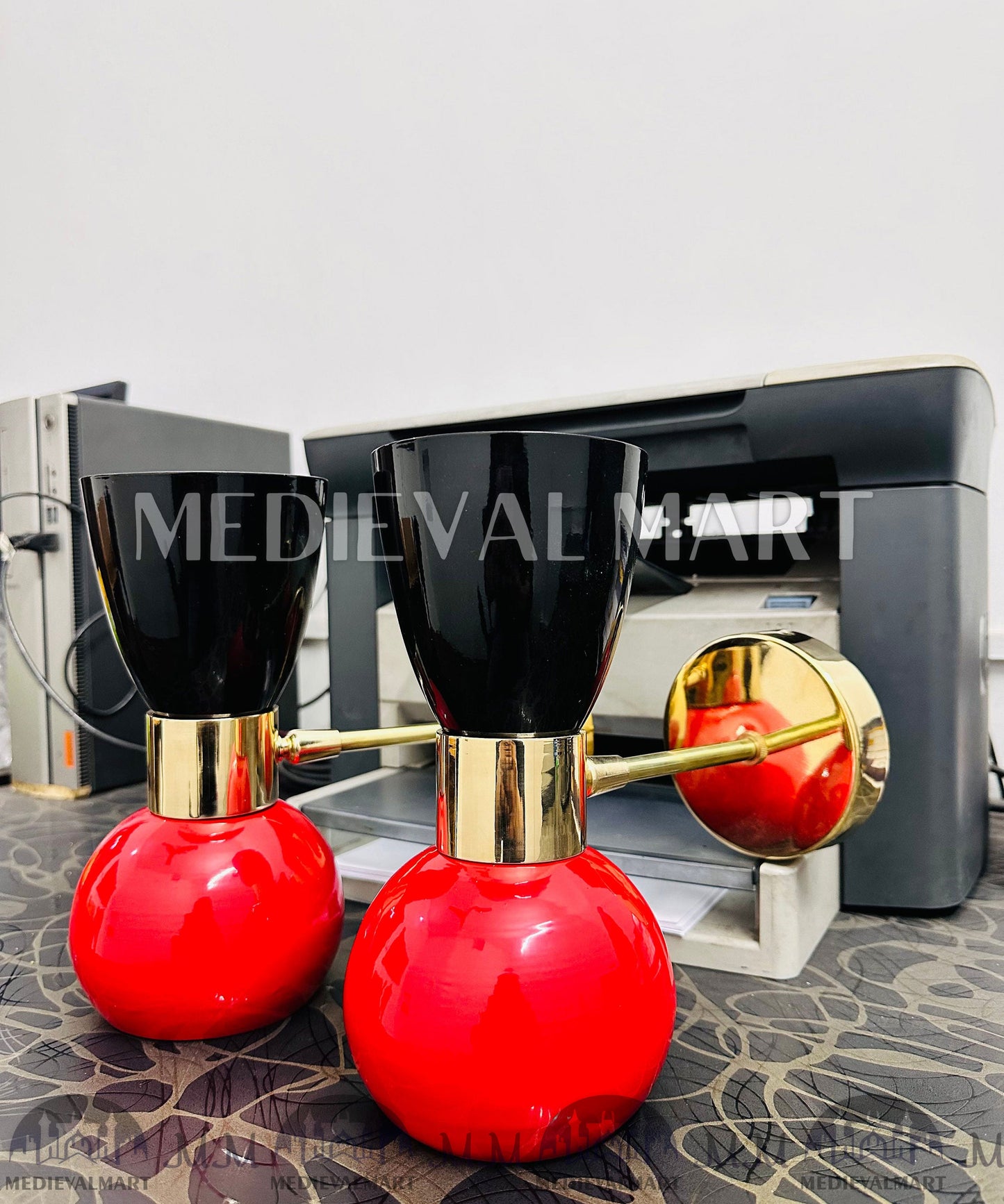 MEDIEVALMART FR Applique Murale en Laiton Fabriquée à la Main : Luminaire