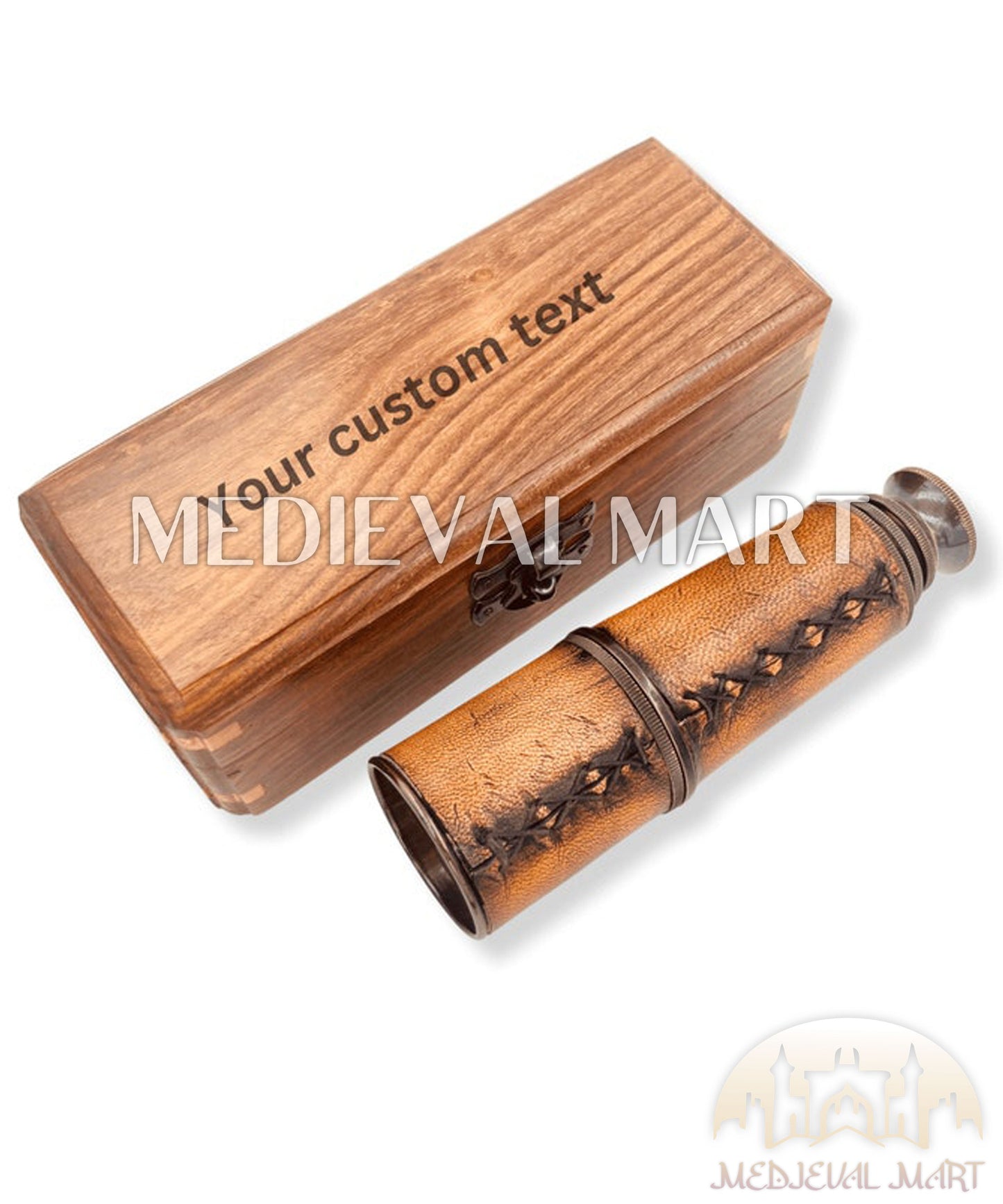 MEDIEVALMART FR Bouclier Médiéval Templier Inspiré de la Croix Zelda & Diable en Bois – Finition Bleue & Or | Cadeau pour Noël