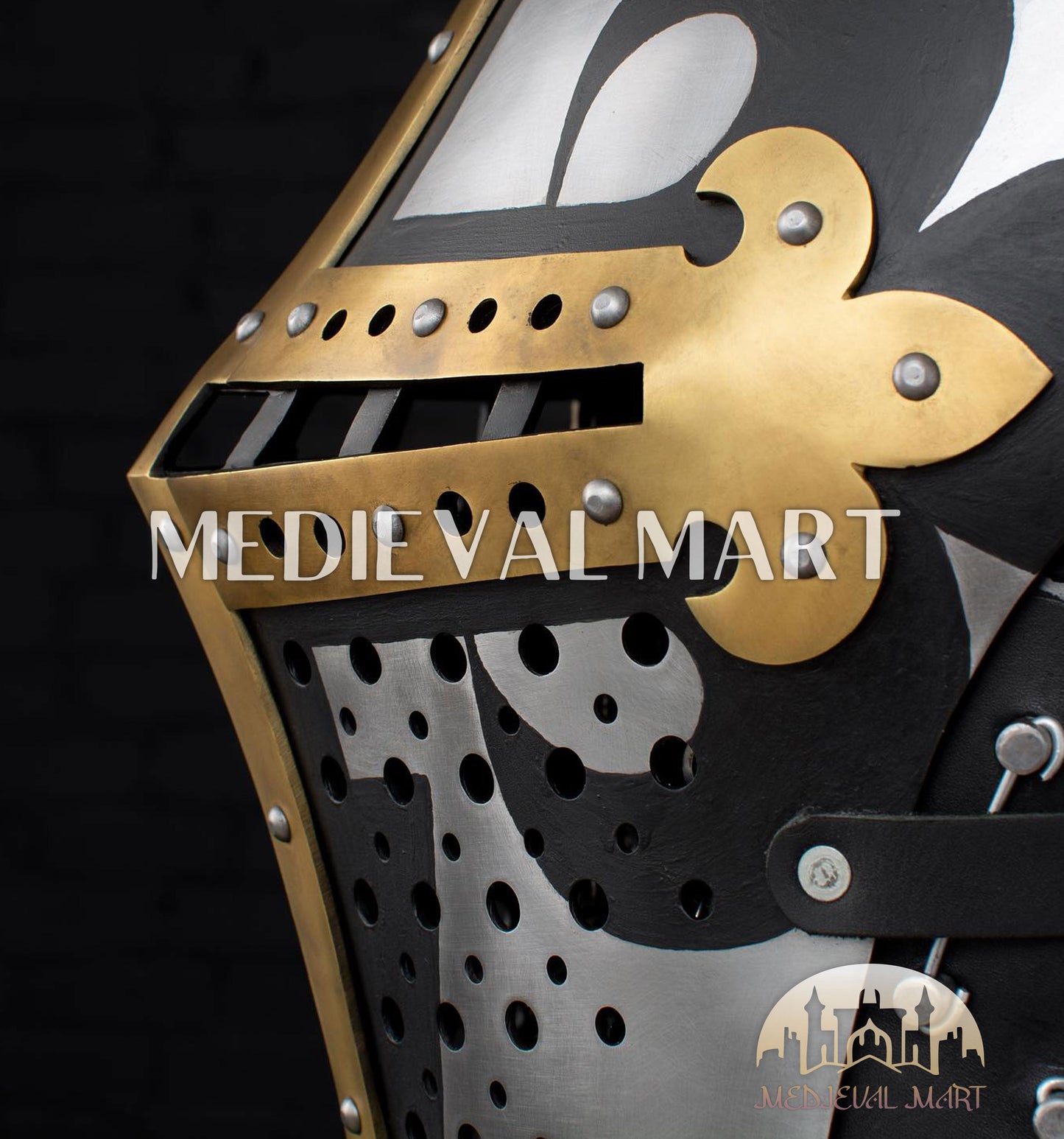 MEDIEVALMART FR Ensemble Exclusif De Gantelets Noirs Inspirés De Sauron Witcher LOTR Avec Décor Doré