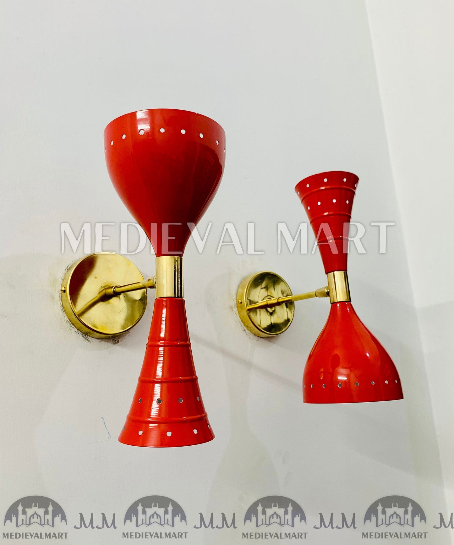 MEDIEVALMART FR Applique Murale Scarabée Vintage en Laiton : Luminaire Mural Mid-Century Modern