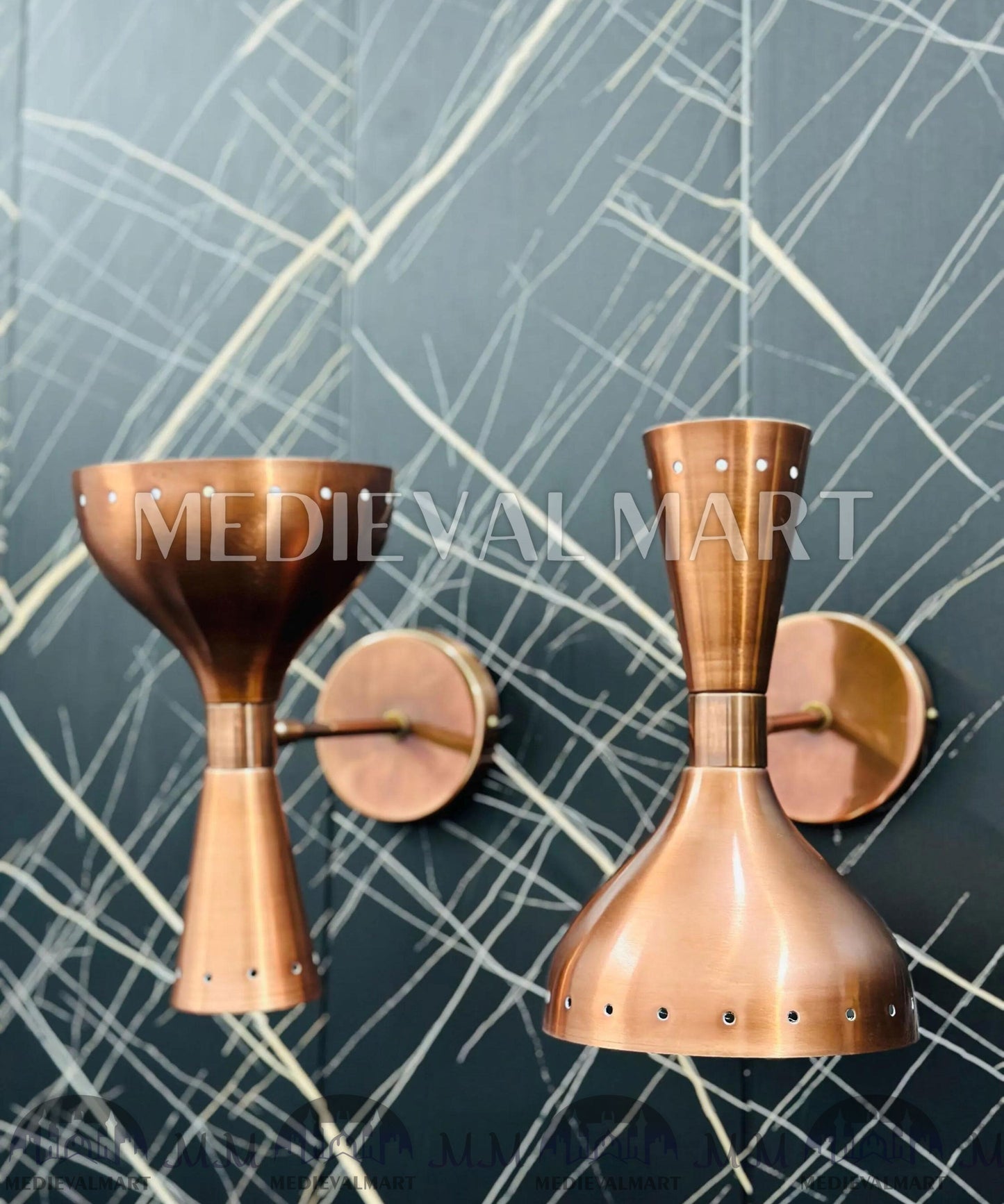 MEDIEVALMART FR Applique Murale en Laiton Fabriquée à la Main : Luminaire