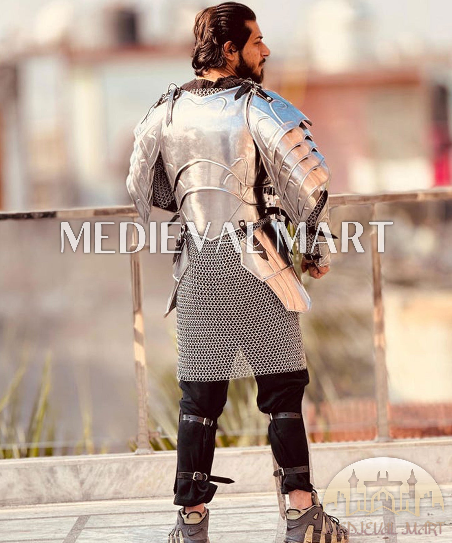 MEDIEVALMART FR Armure Médiévale de l’Empire Romain Kastenbrust – Armure Complète en Plaques avec Épée Alexander (ROA 1332)