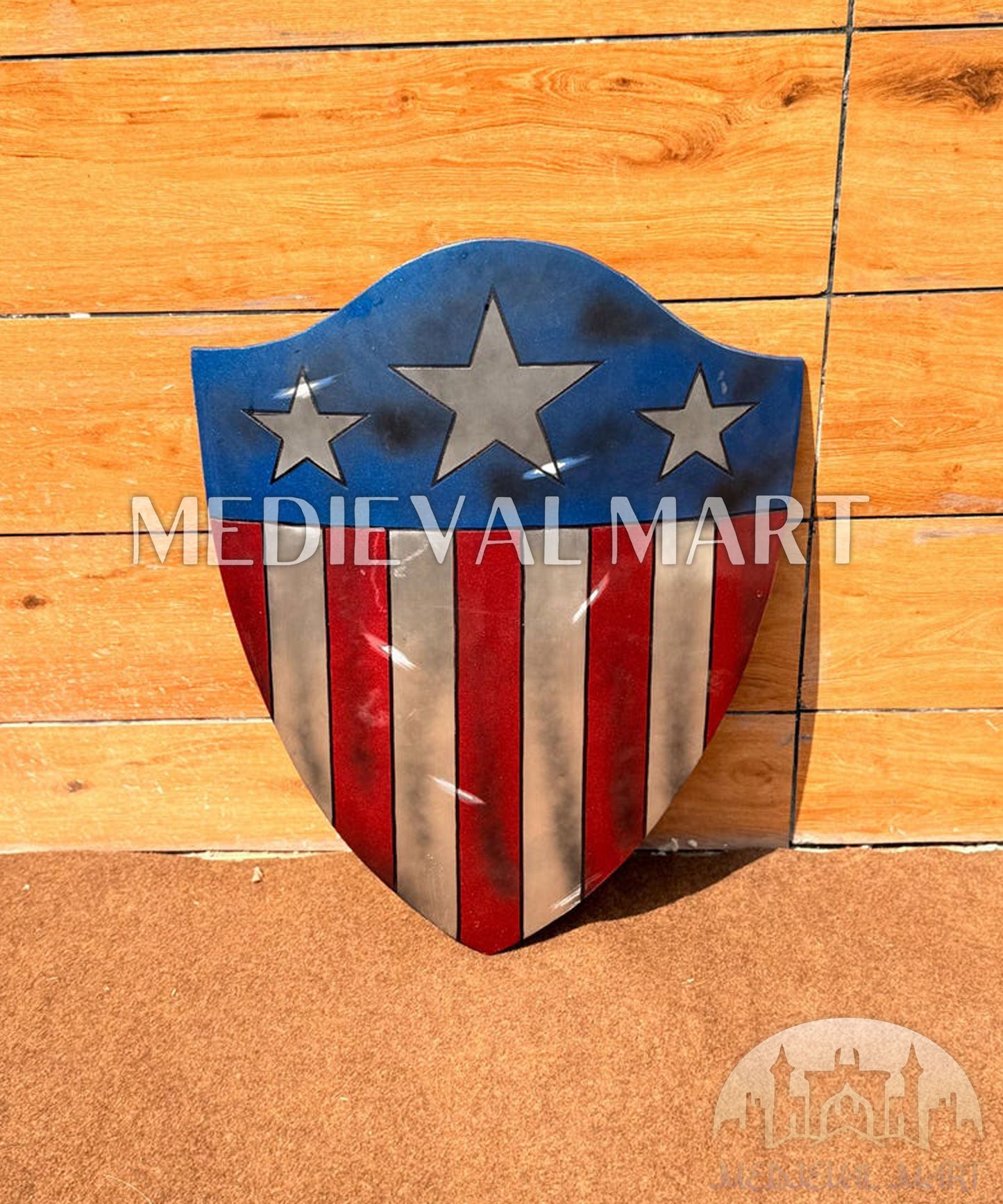 MEDIEVALMART FR Bouclier Endommagé de Steve Rogers – First Avengers | Cadeau pour Cosplay