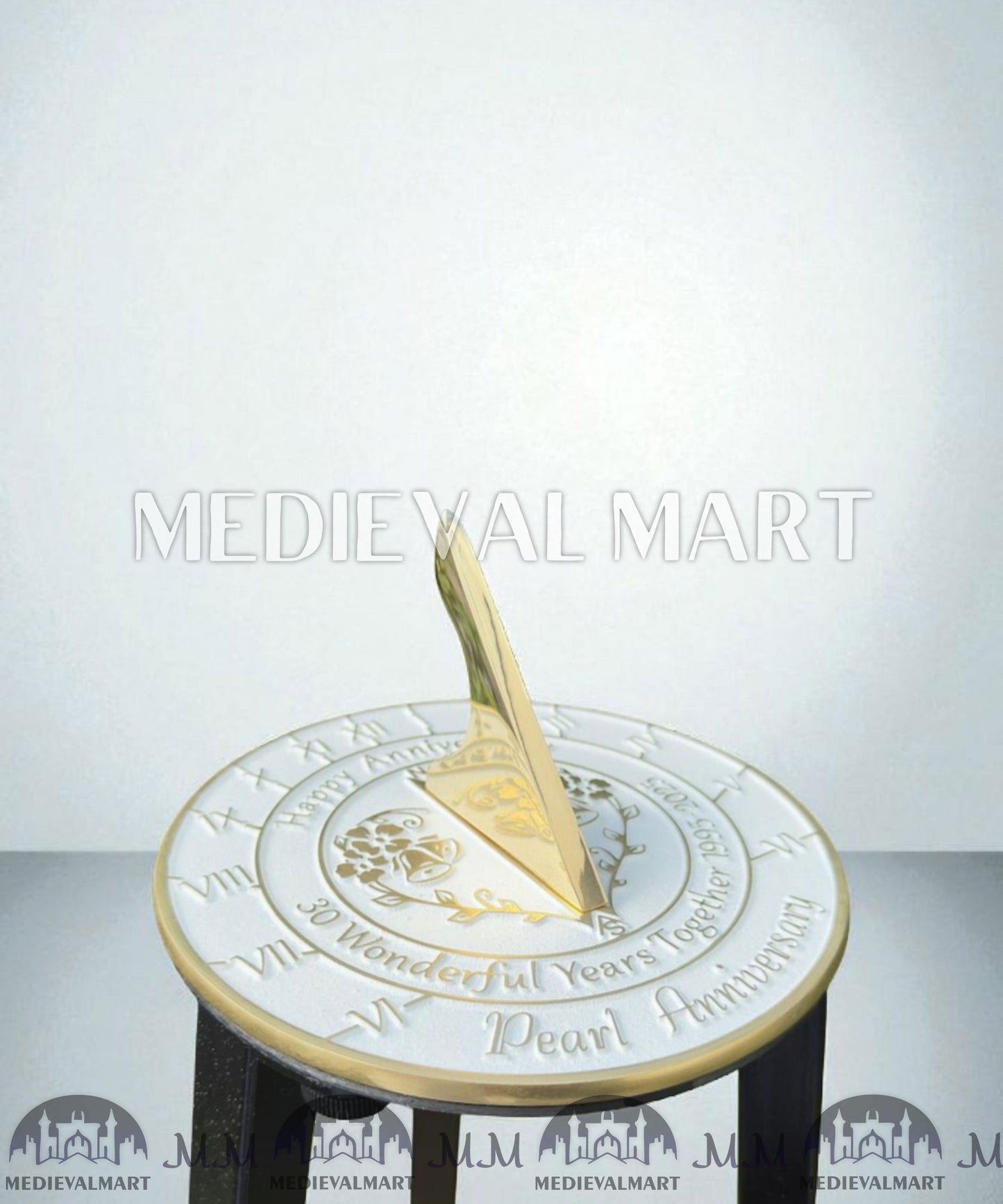 MEDIEVALMART FR Bouclier Viking Iconique Valhalla Noir/Gris – Ivar le Désossé avec Pointes en Fer | Cadeau pour Papa