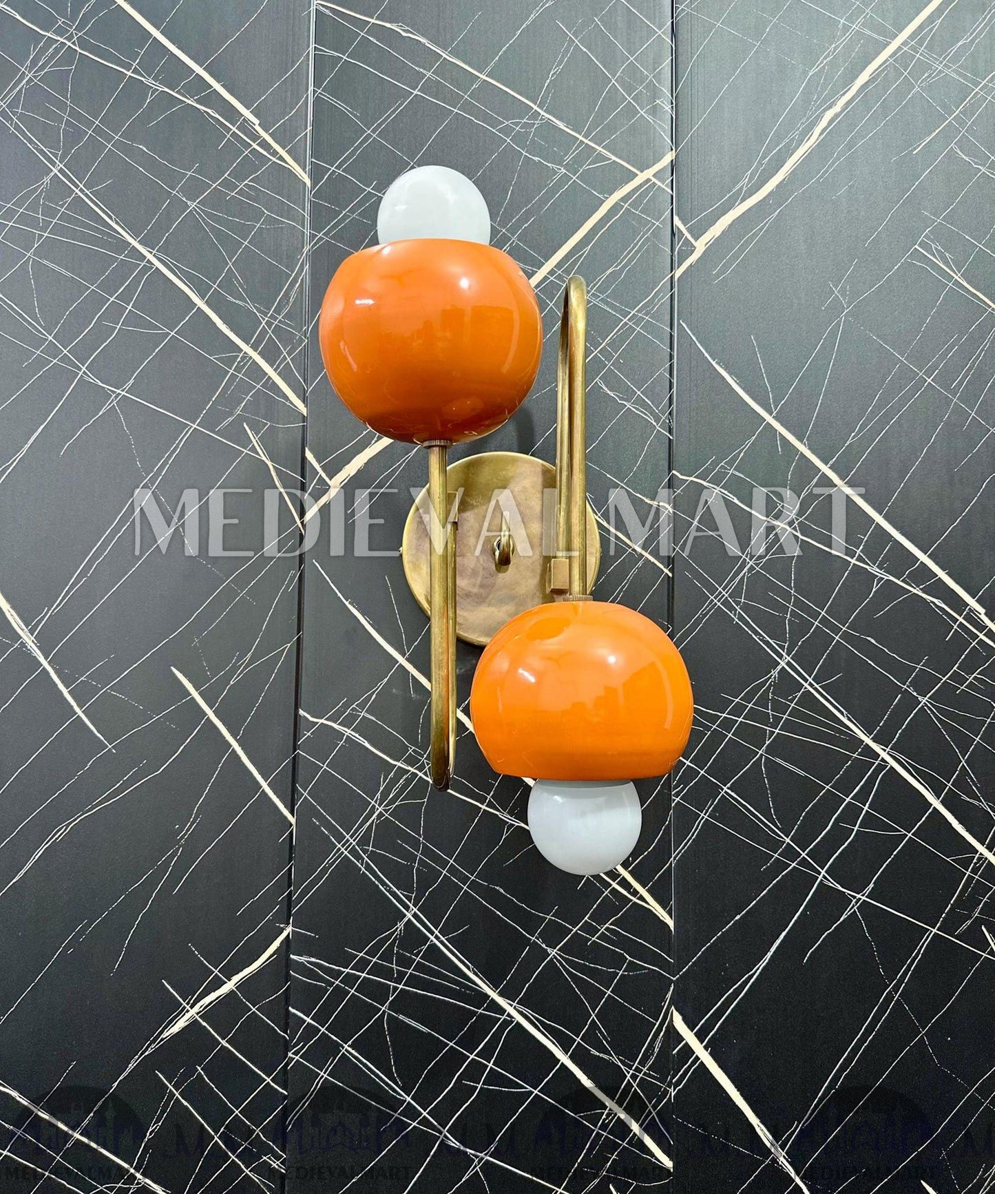 MEDIEVALMART FR Applique Murale en Laiton Fabriquée à la Main : Luminaire