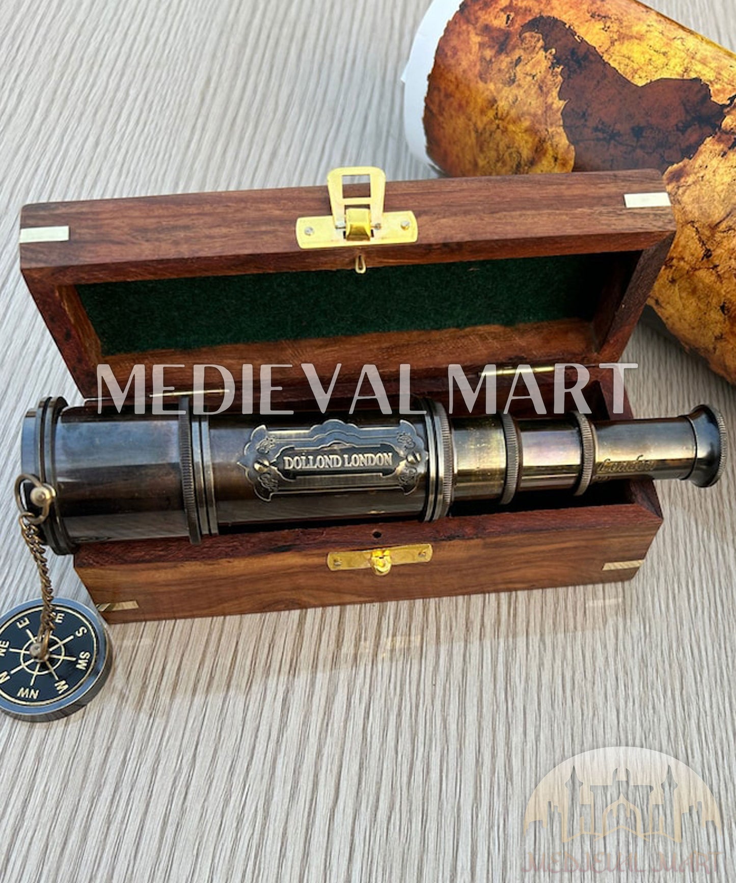 MEDIEVALMART FR Bouclier Médiéval Templier Inspiré de la Croix Zelda & Diable en Bois – Finition Bleue & Or | Cadeau pour Noël