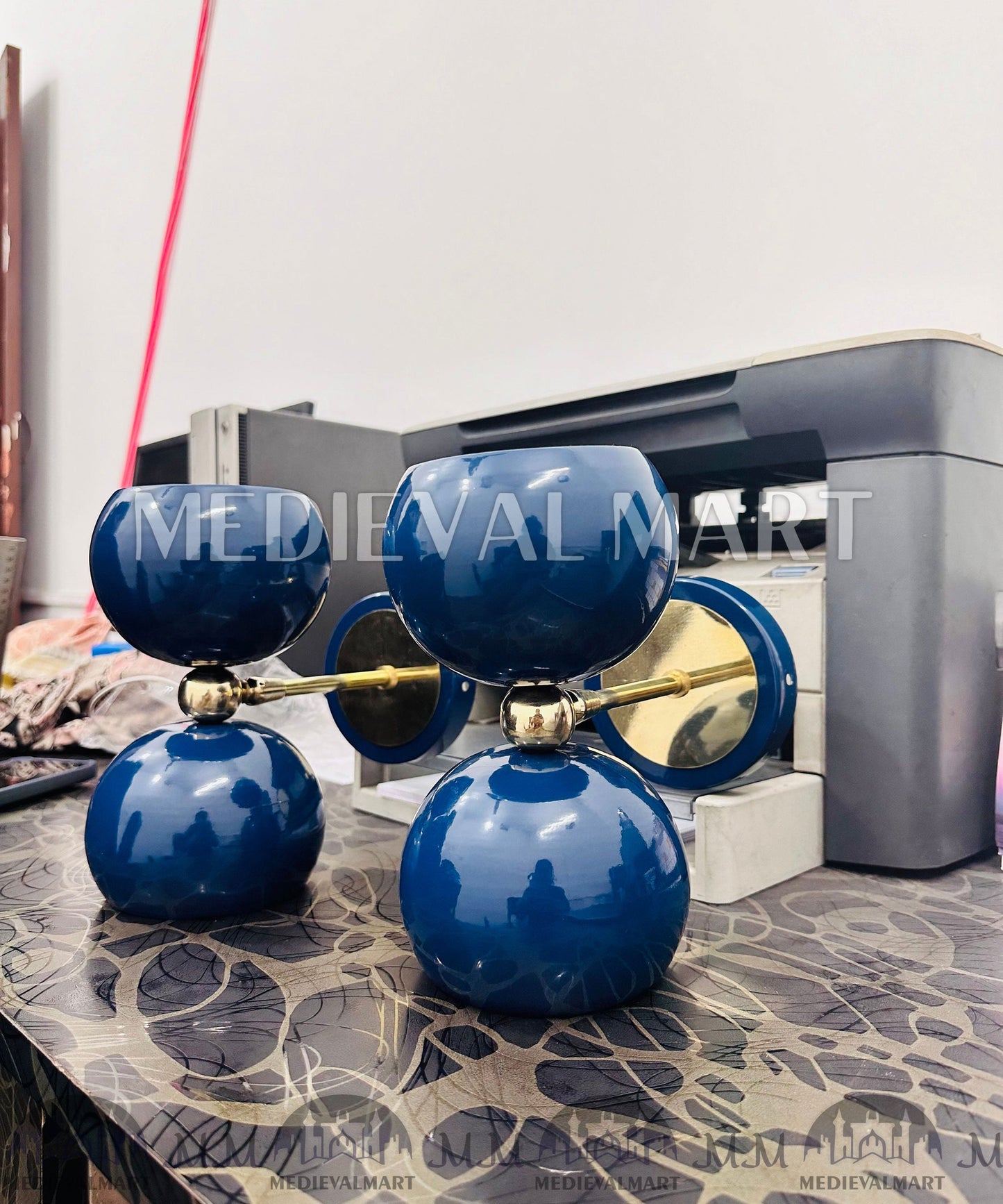 MEDIEVALMART FR Applique Murale Scarabée Vintage en Laiton : Luminaire Mural Mid-Century Modern