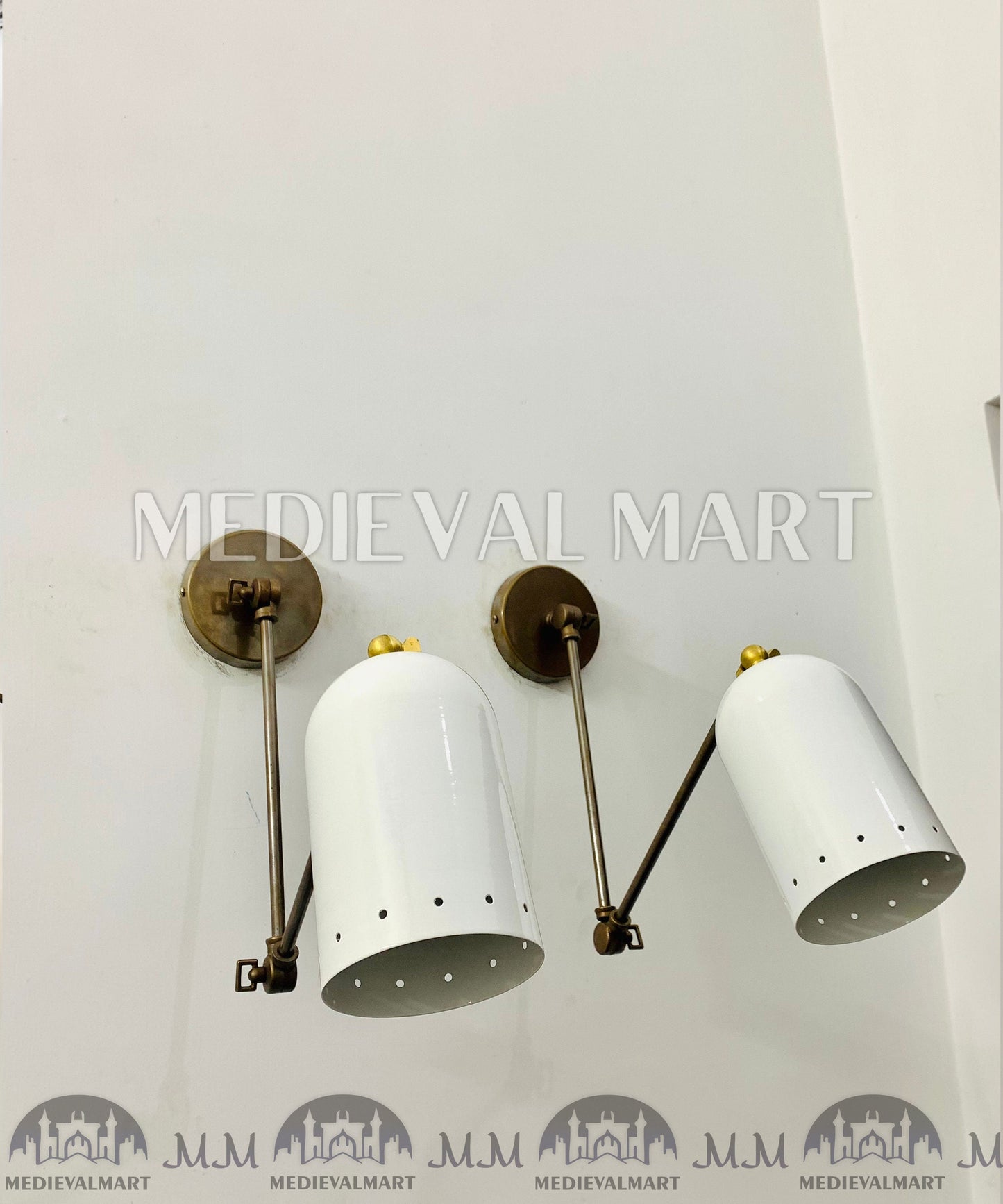 MEDIEVALMART FR Applique Murale Scarabée Vintage en Laiton : Luminaire Mural Mid-Century Modern