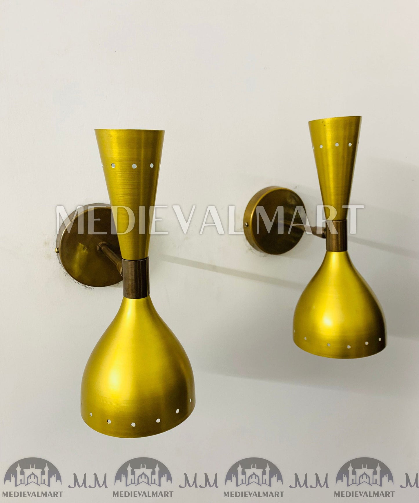 MEDIEVALMART FR Applique Murale en Laiton Fabriquée à la Main : Luminaire