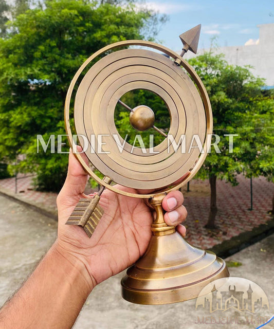 MEDIEVALMART FR Longue-Vue Nautique Antique 50X en Laiton – Télescope Portable de 18" pour Décoration Nautique