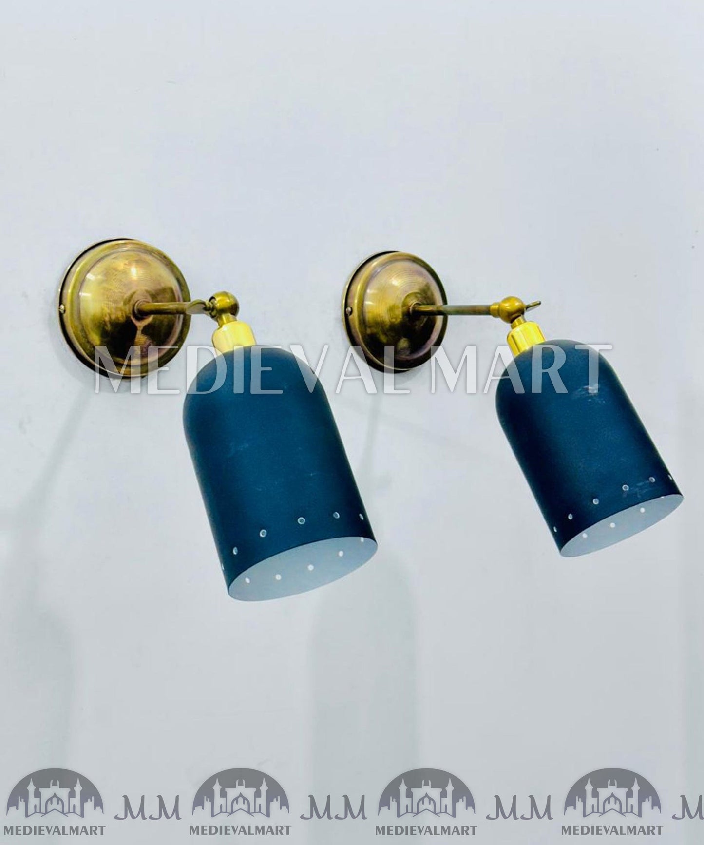 MEDIEVALMART FR Applique Murale Scarabée Vintage en Laiton : Luminaire Mural Mid-Century Modern