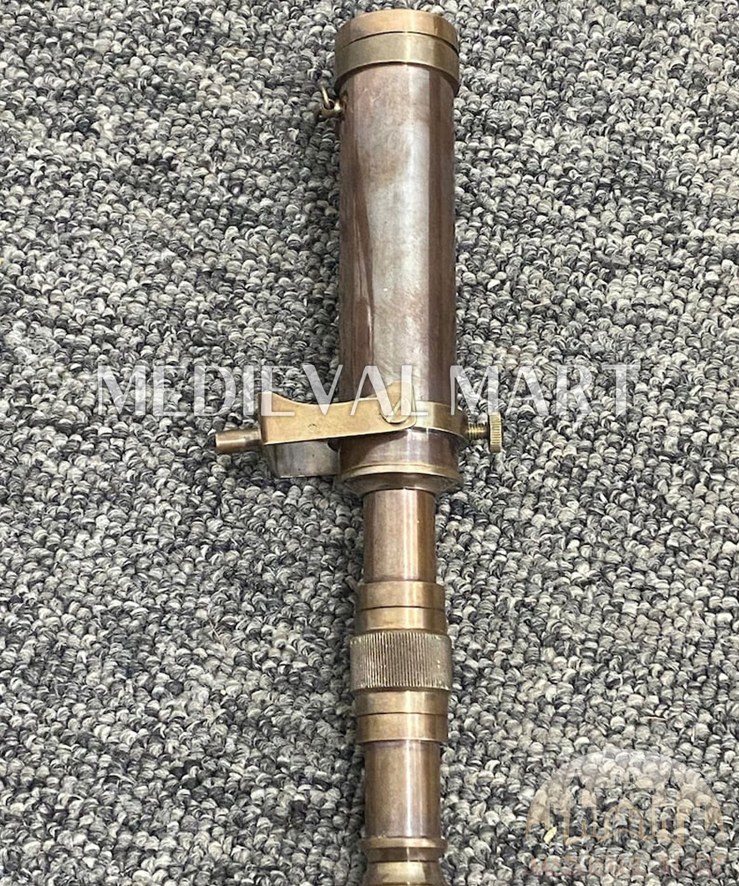 MEDIEVALMART FR Bouclier Médiéval Templier Inspiré de la Croix Zelda & Diable en Bois – Finition Bleue & Or | Cadeau pour Noël