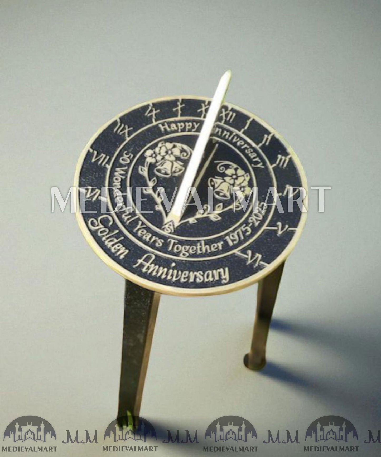 MEDIEVALMART FR Bouclier Viking Iconique Valhalla Noir/Gris – Ivar le Désossé avec Pointes en Fer | Cadeau pour Papa