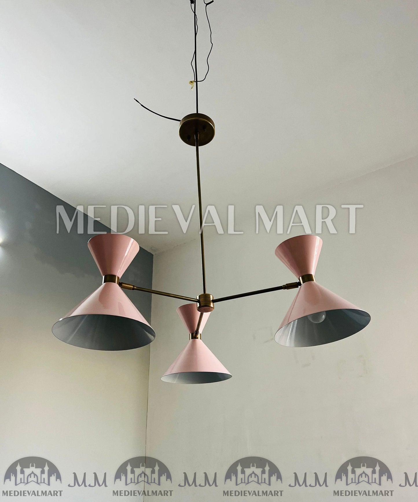 MEDIEVALMART FR Ensemble De Gantelets Dorés Inspirés De Sauron Witcher LOTR Avec Étoile Bleue – Gants D’Armure Cosplay