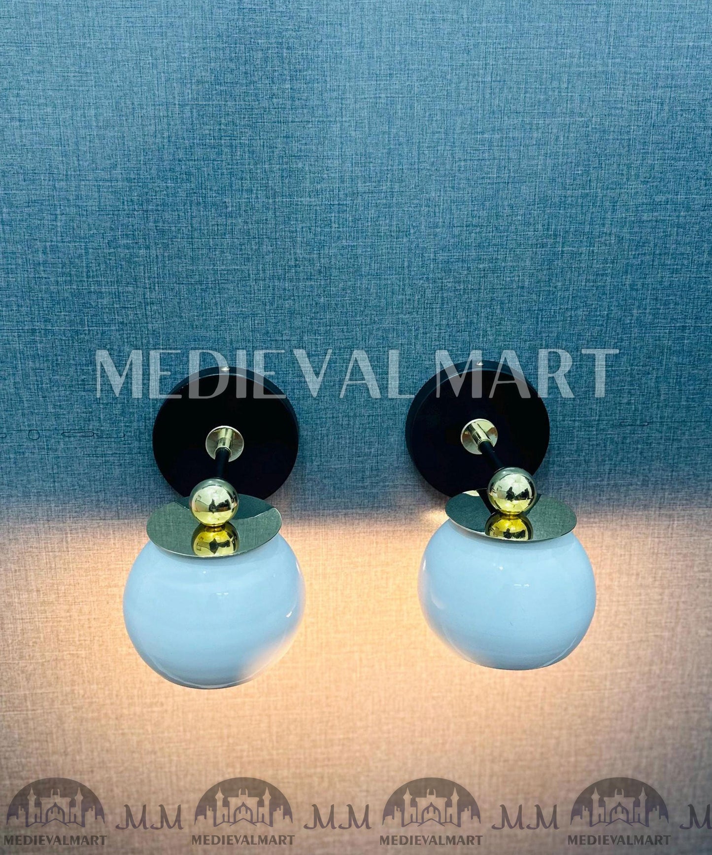 MEDIEVALMART FR Applique Murale Scarabée Vintage en Laiton : Luminaire Mural Mid-Century Modern