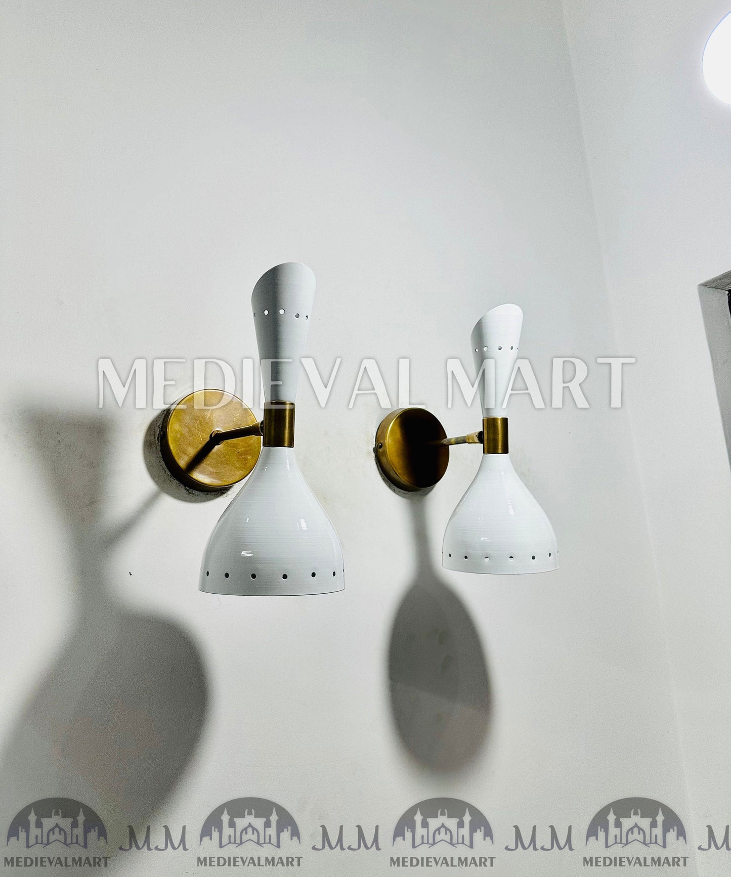 MEDIEVALMART FR Applique Murale en Laiton Fabriquée à la Main : Luminaire