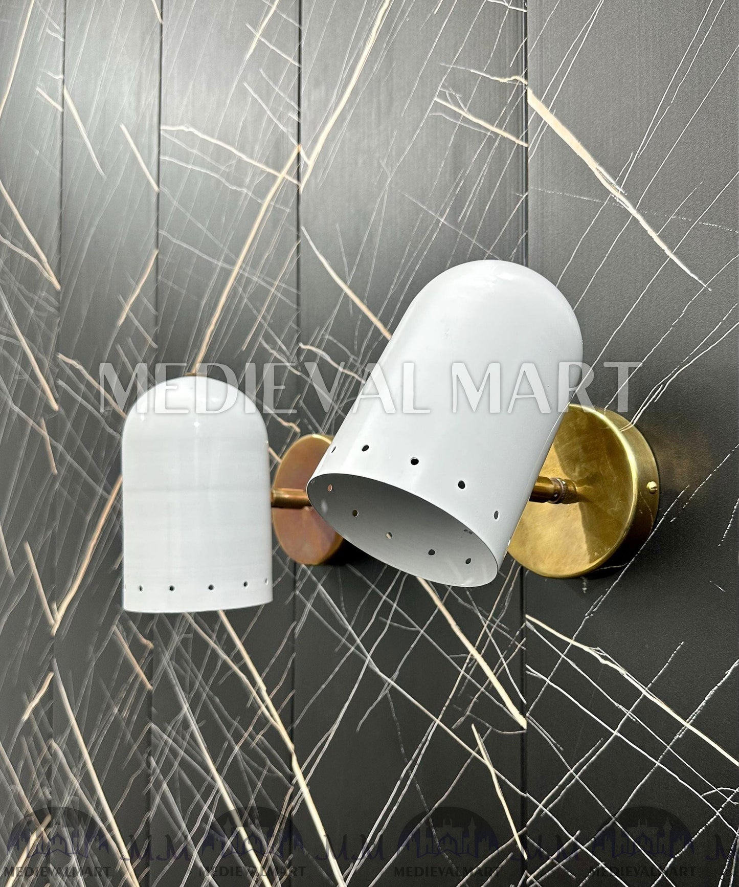 MEDIEVALMART FR Applique Murale en Laiton Fabriquée à la Main : Luminaire