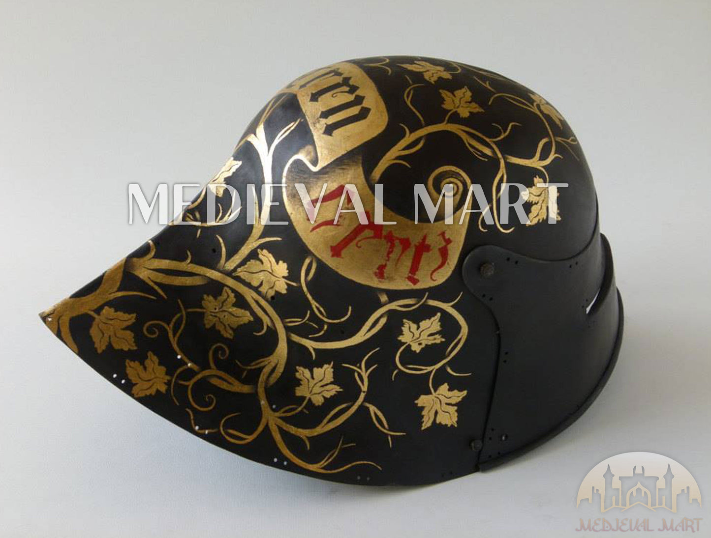 MEDIEVALMART FR Boussole Nautique Vintage Trip Gear en Laiton – Finition Or Brillant avec Base en Bois | Cadeau pour Maman