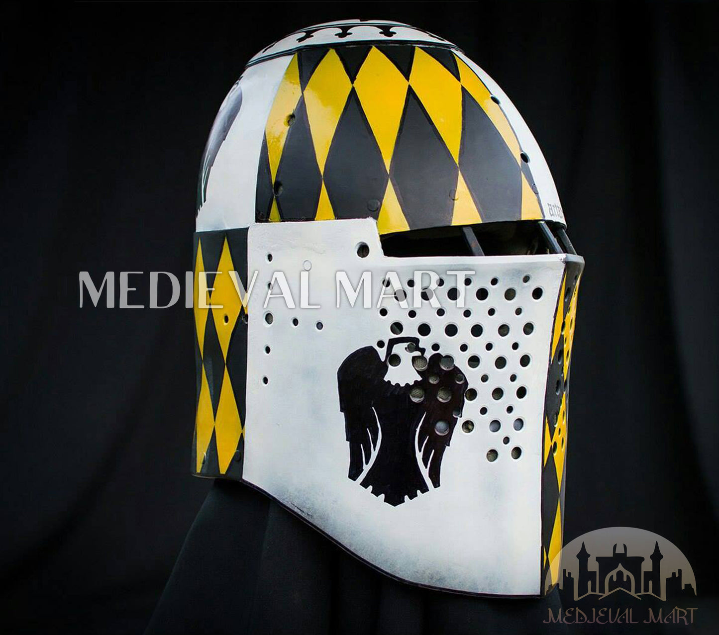 MEDIEVALMART FR Ensemble Exclusif De Gantelets Noirs Inspirés De Sauron Witcher LOTR Avec Décor Doré