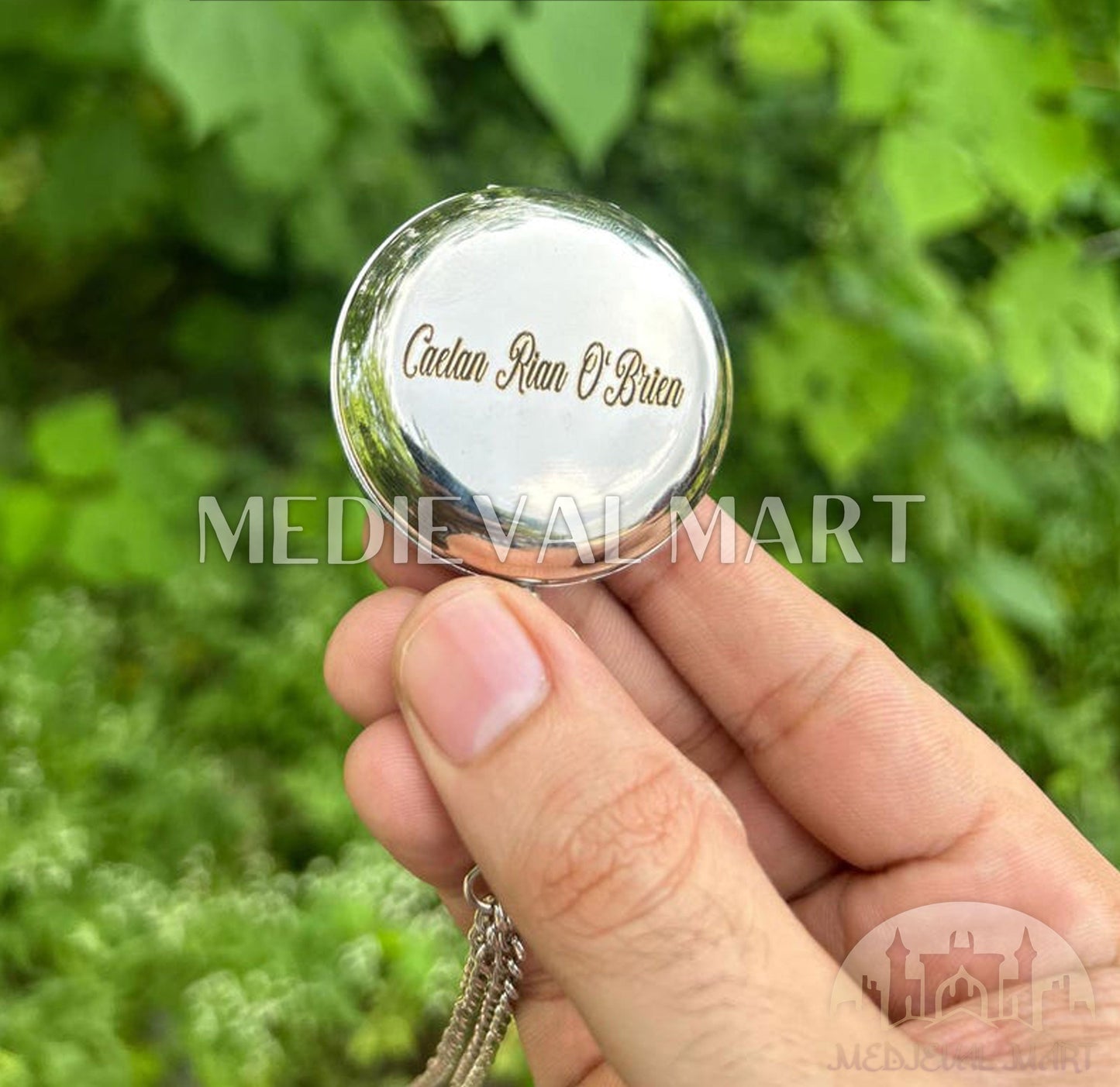 MEDIEVALMART FR Boussole Nautique Vintage Trip Gear en Laiton – Finition Or Brillant avec Base en Bois | Cadeau pour Maman