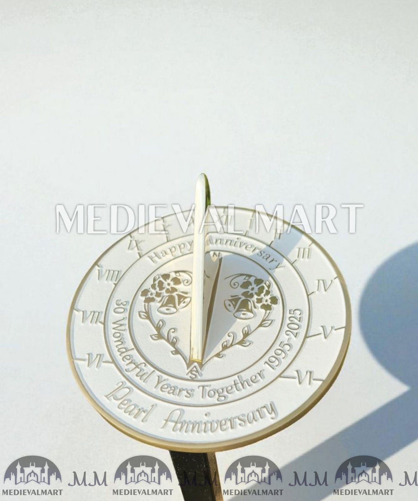 MEDIEVALMART FR Bouclier Viking Iconique Valhalla Noir/Gris – Ivar le Désossé avec Pointes en Fer | Cadeau pour Papa