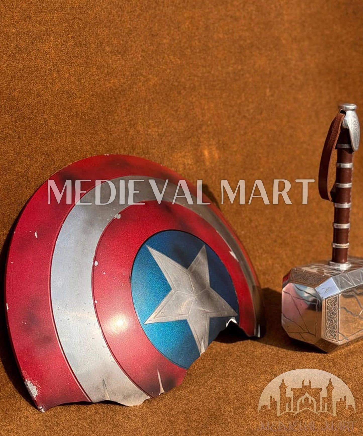 MEDIEVALMART FR Bouclier Endommagé de Steve Rogers – First Avengers | Cadeau pour Cosplay