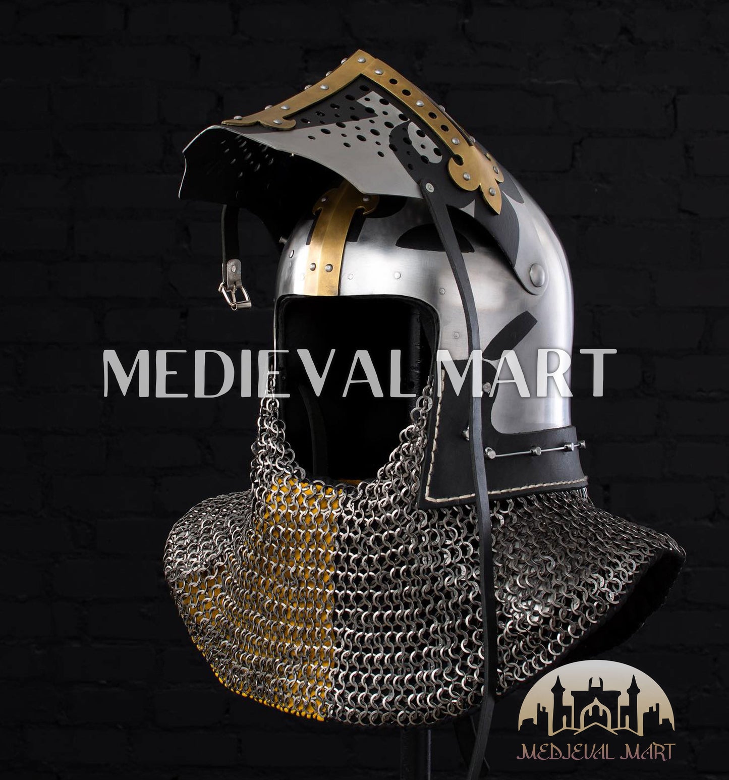 MEDIEVALMART FR Ensemble Exclusif De Gantelets Noirs Inspirés De Sauron Witcher LOTR Avec Décor Doré