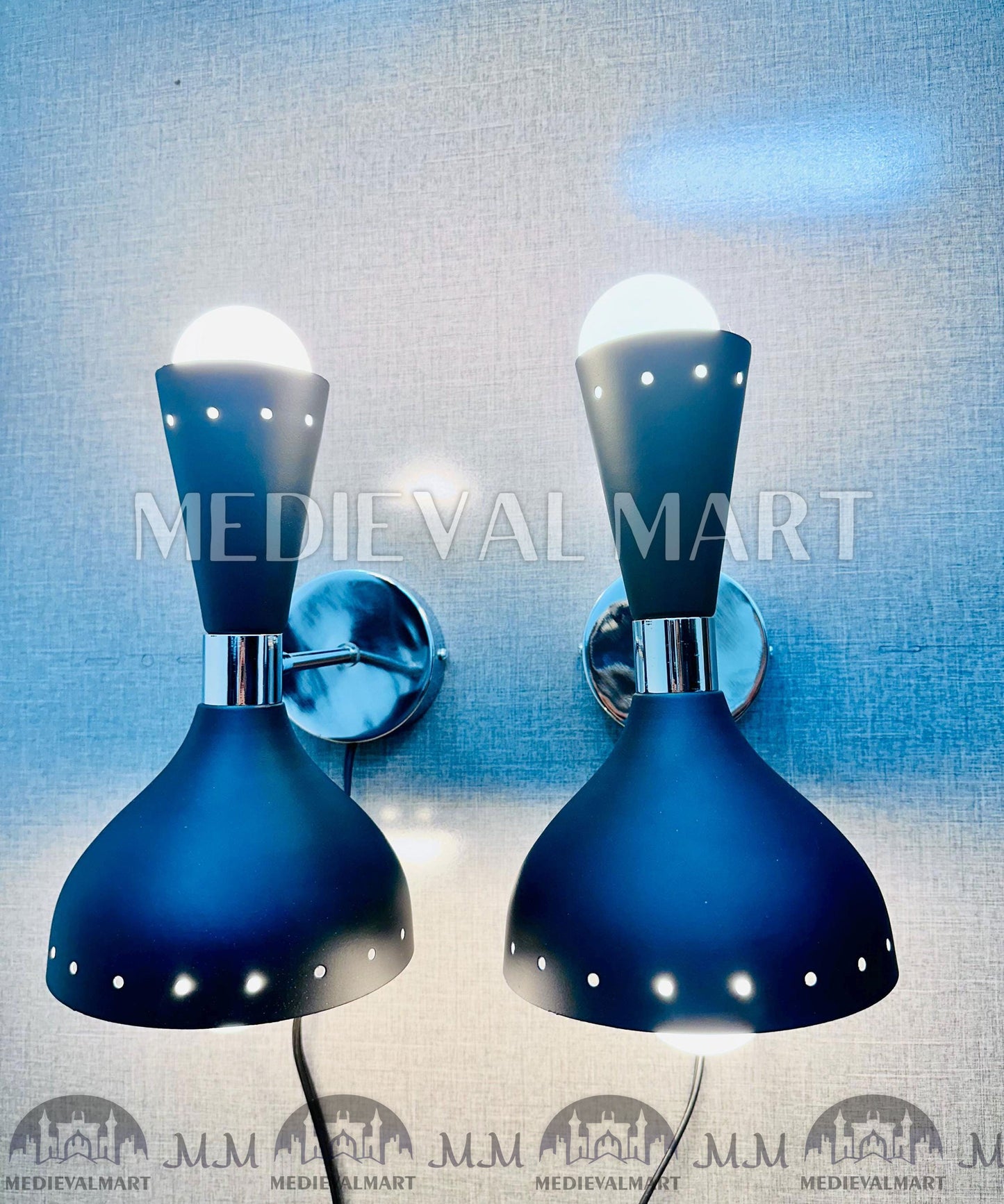 MEDIEVALMART FR Applique Murale Scarabée Vintage en Laiton : Luminaire Mural Mid-Century Modern