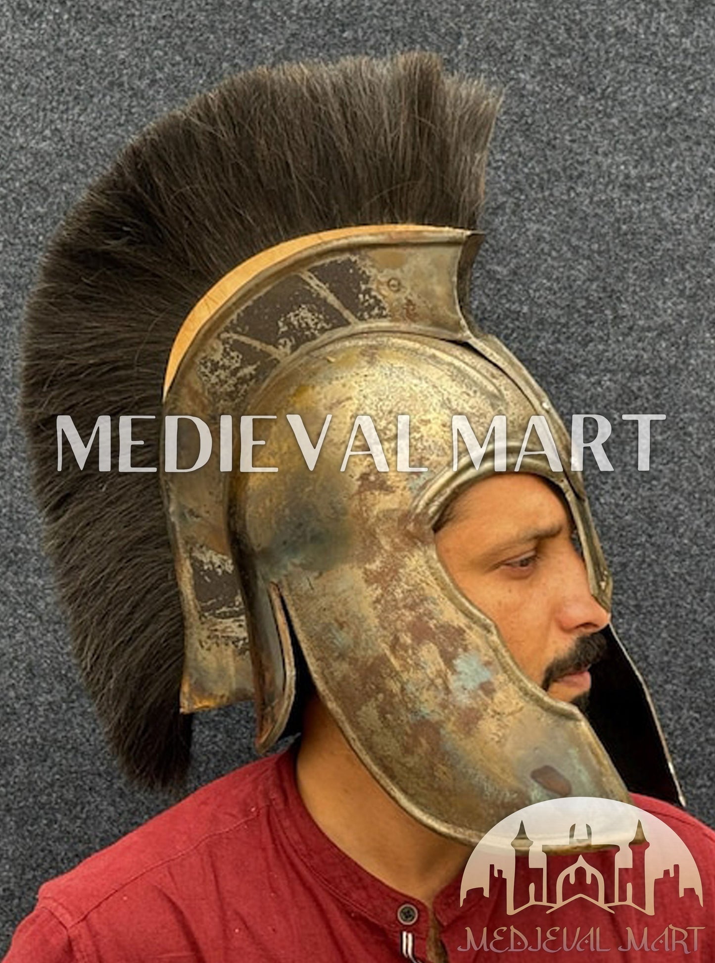 MEDIEVALMART FR Longue-Vue Nautique Antique 50X en Laiton – Télescope Portable de 18" pour Décoration Nautique