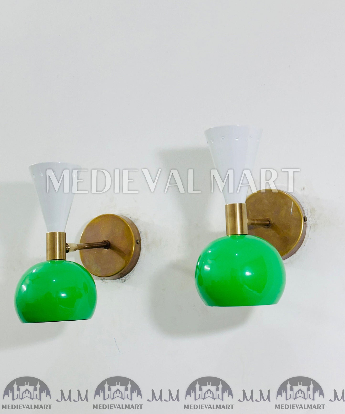 MEDIEVALMART FR Applique Murale Scarabée Vintage en Laiton : Luminaire Mural Mid-Century Modern