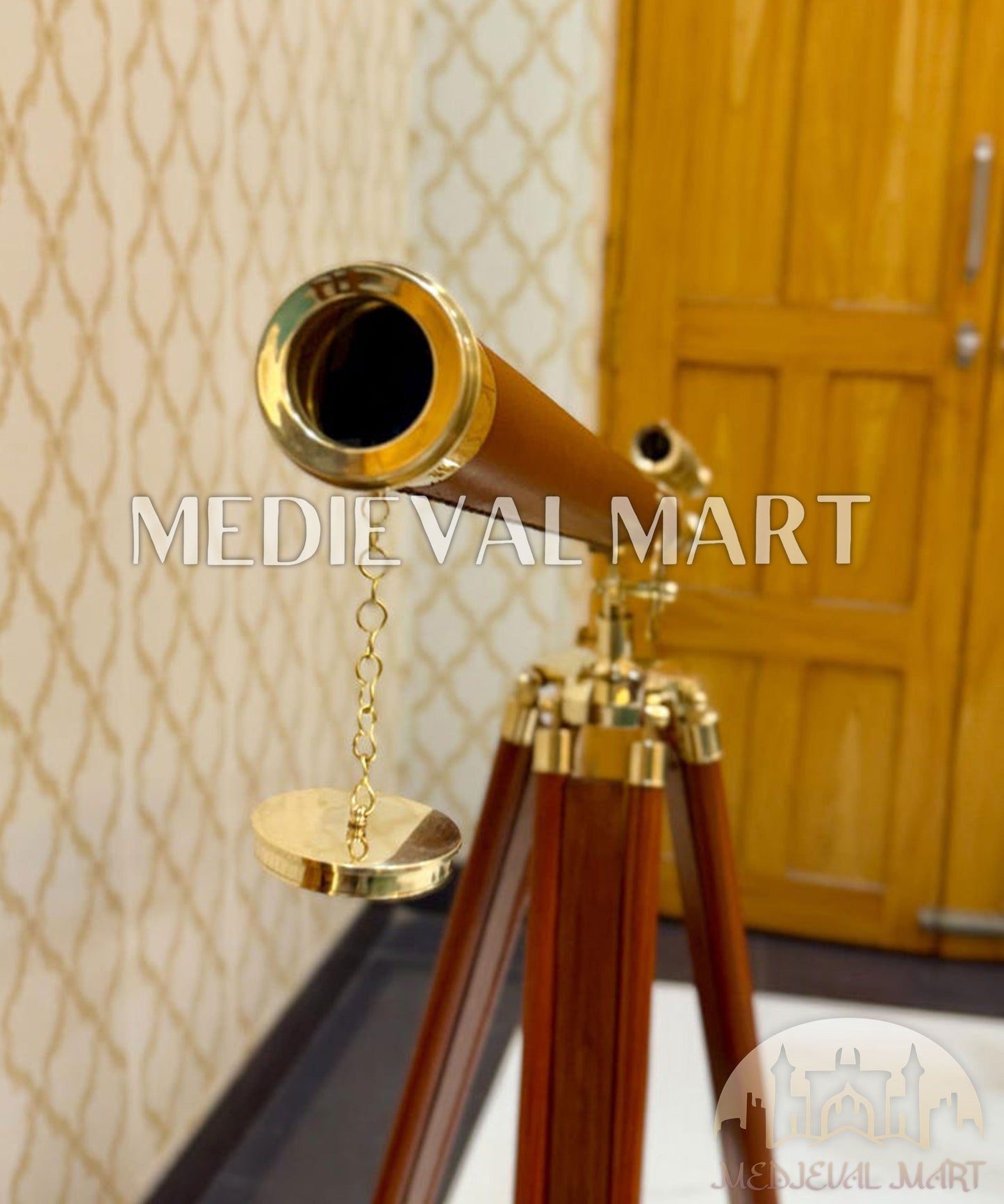 MEDIEVALMART FR Bouclier Médiéval Templier Inspiré de la Croix Zelda & Diable en Bois – Finition Bleue & Or | Cadeau pour Noël