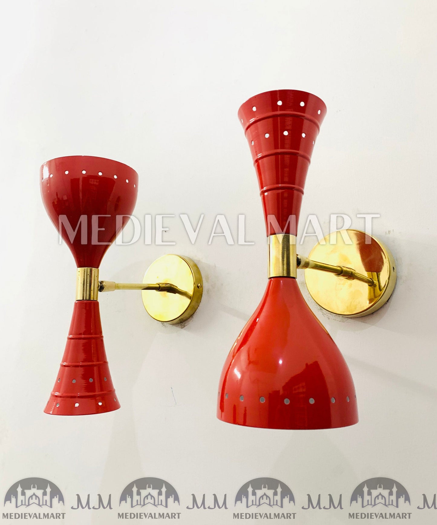 MEDIEVALMART FR Applique Murale Scarabée Vintage en Laiton : Luminaire Mural Mid-Century Modern