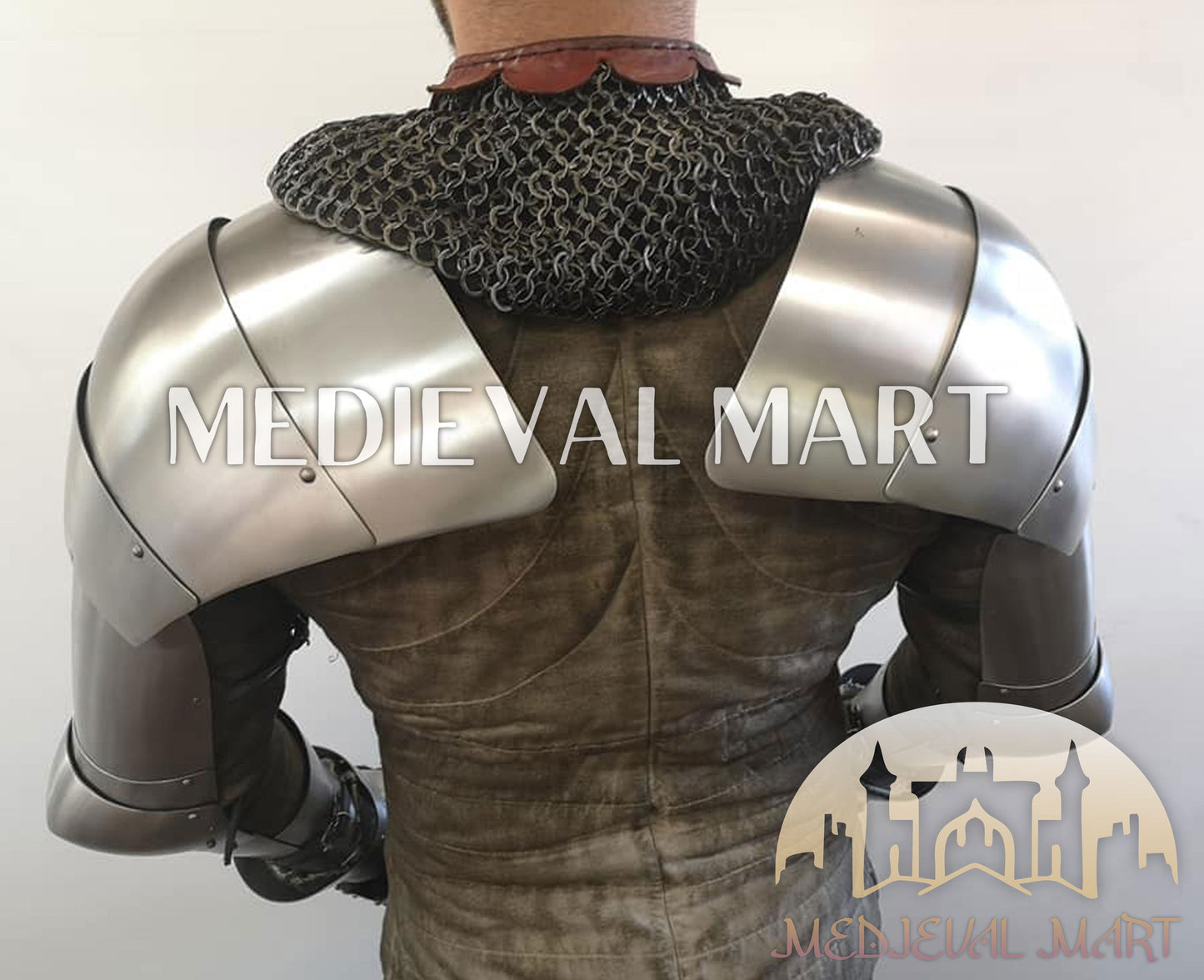 MEDIEVALMART FR Armure Médiévale de l’Empire Romain Kastenbrust – Armure Complète en Plaques avec Épée Alexander (ROA 1332)