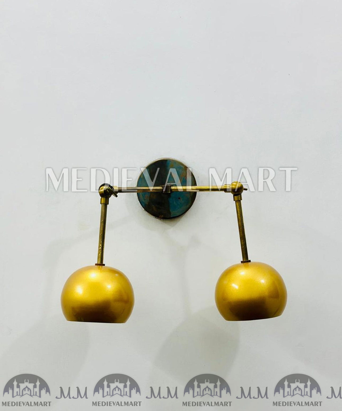 MEDIEVALMART FR Applique Murale Scarabée Vintage en Laiton : Luminaire Mural Mid-Century Modern