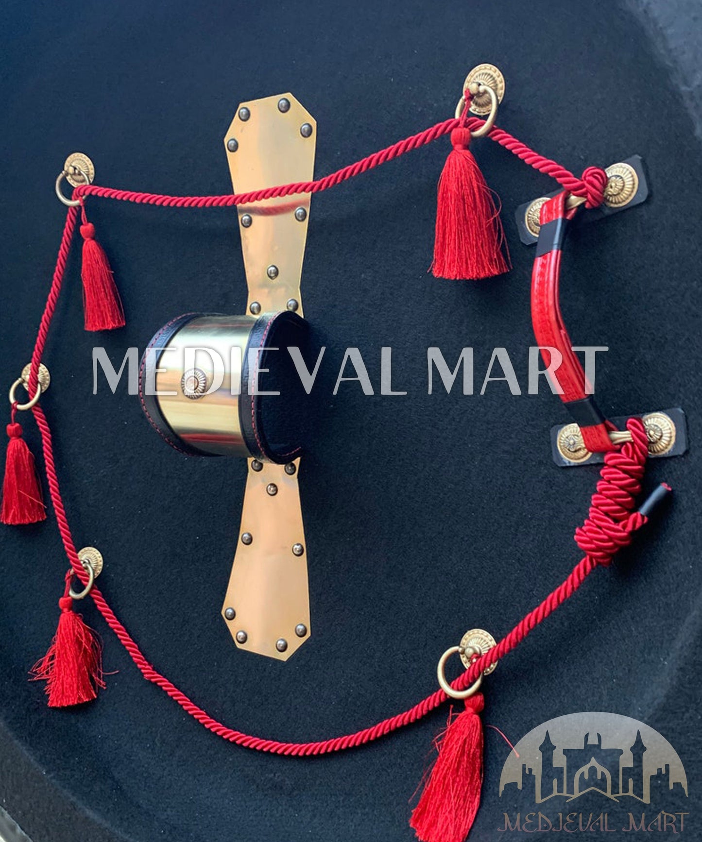 MEDIEVALMART FR Bouclier Viking Iconique Jarl Borg à Pointes en Fer – Bouclier Viking Battleworn | Cadeau pour Papa