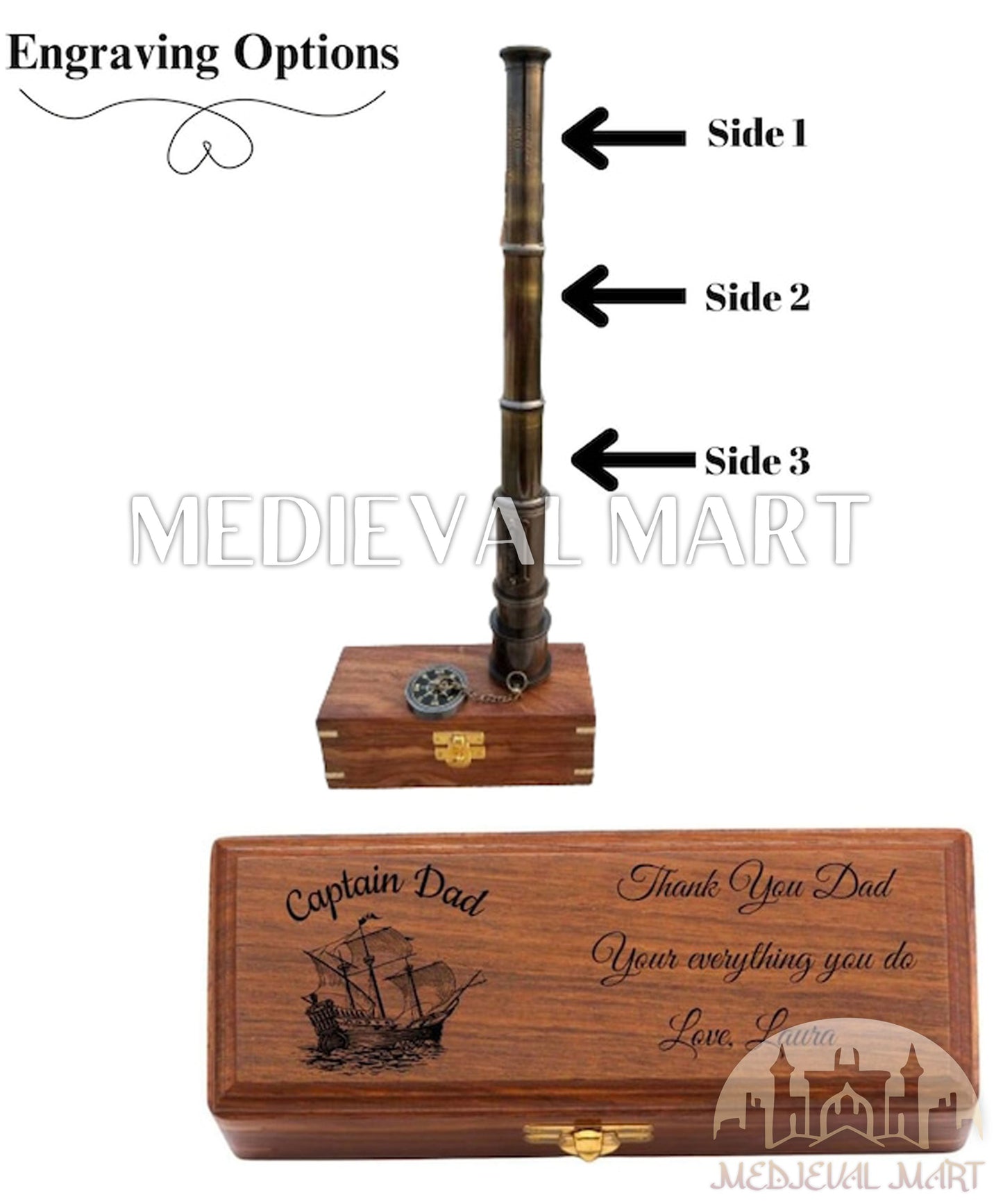 MEDIEVALMART FR Bouclier Médiéval Templier Inspiré de la Croix Zelda & Diable en Bois – Finition Bleue & Or | Cadeau pour Noël