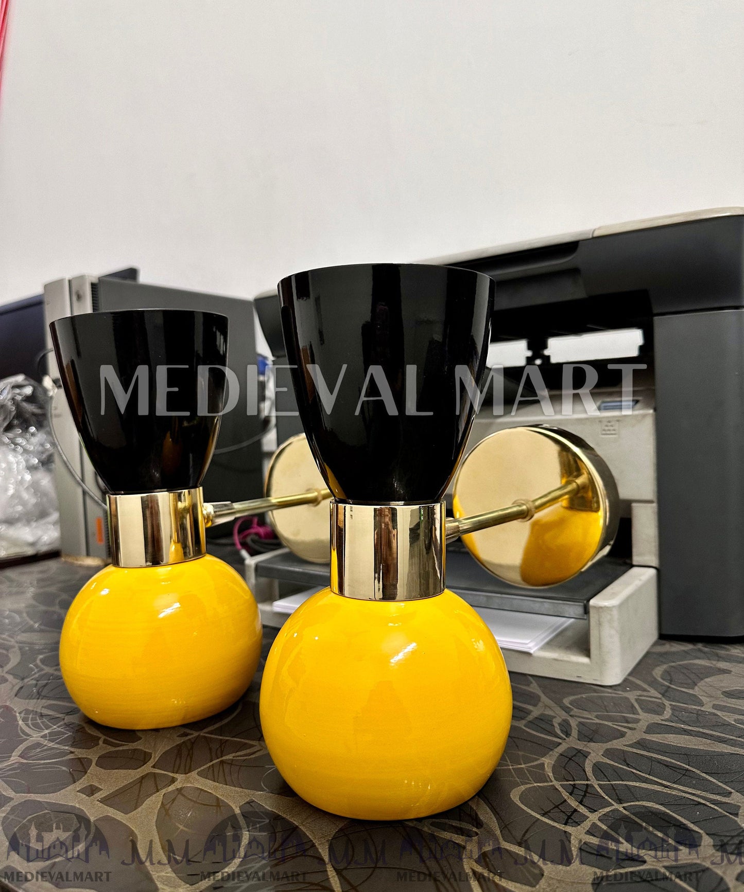 MEDIEVALMART FR Applique Murale en Laiton Fabriquée à la Main : Luminaire