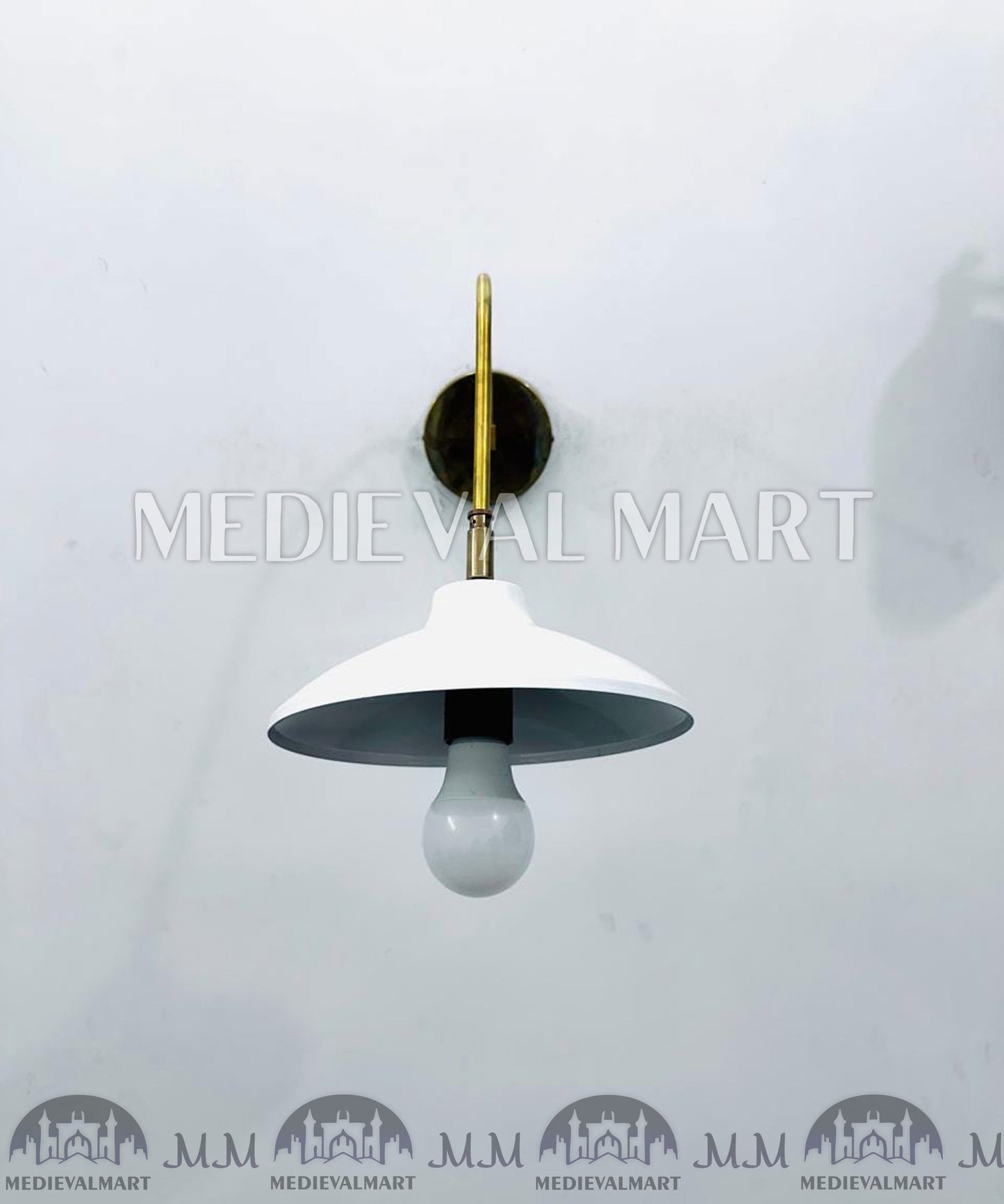 MEDIEVALMART FR Applique Murale Scarabée Vintage en Laiton : Luminaire Mural Mid-Century Modern