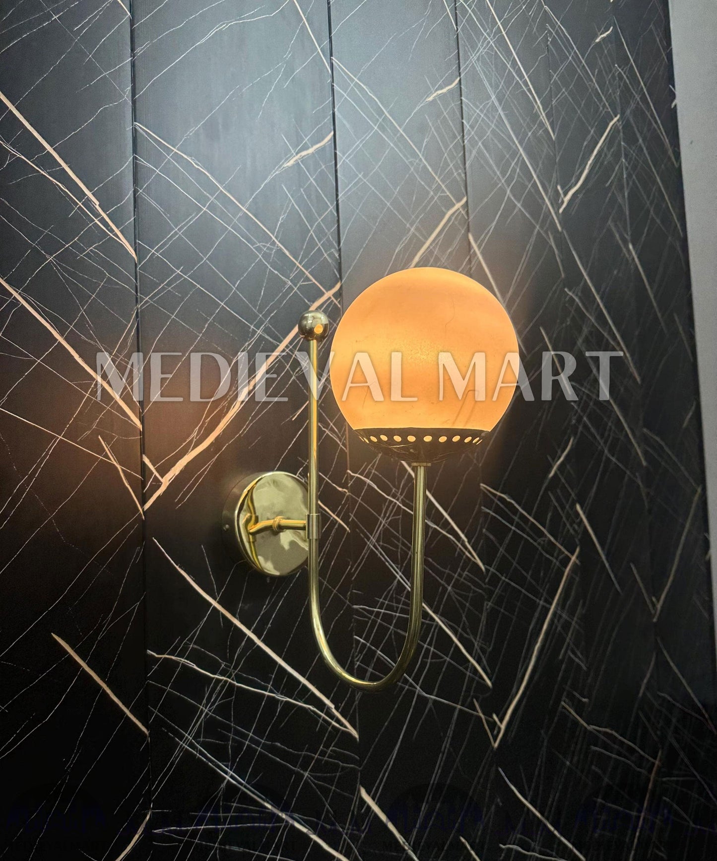 MEDIEVALMART FR Applique Murale en Laiton Fabriquée à la Main : Luminaire