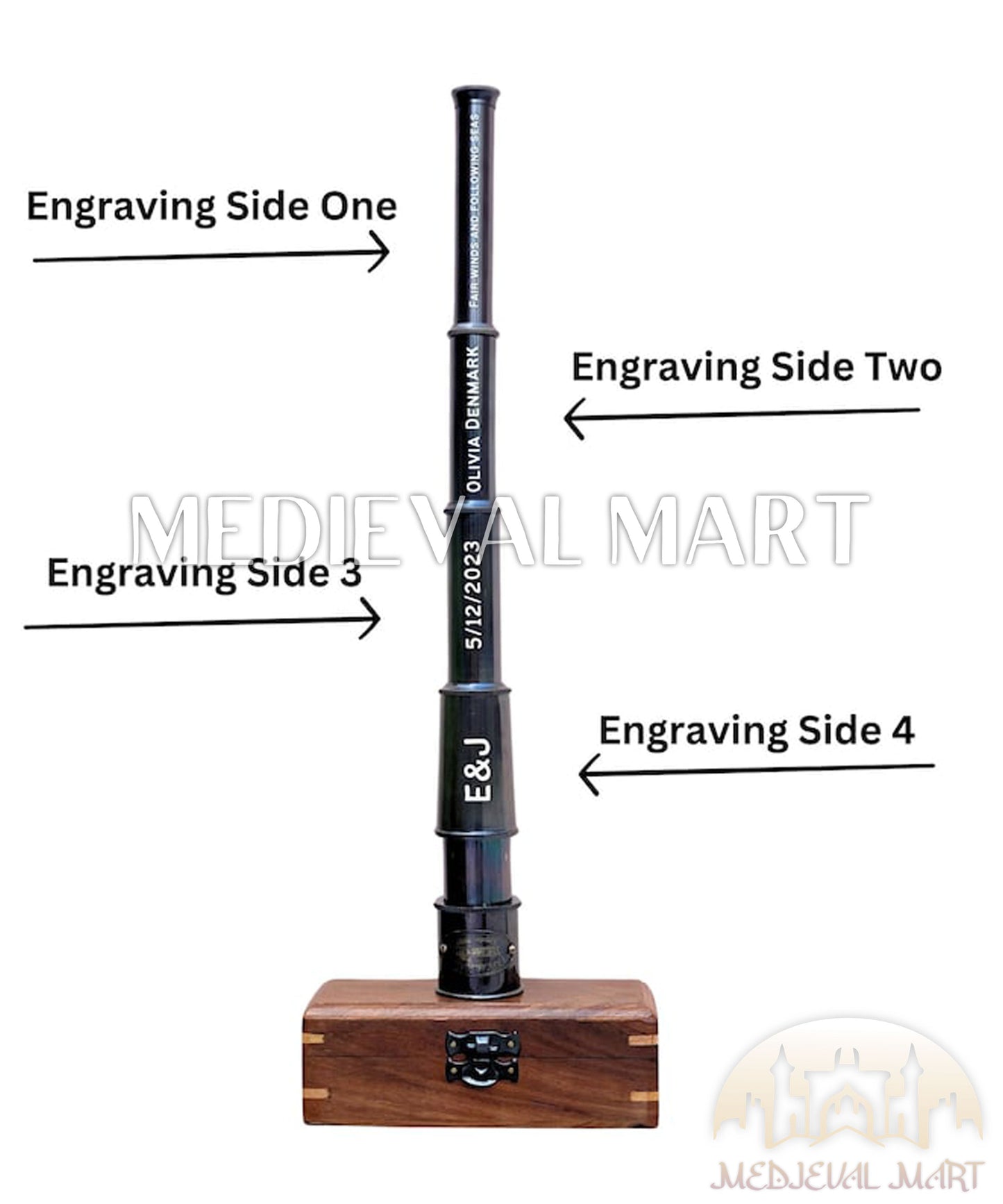 MEDIEVALMART FR Bouclier Médiéval Templier Inspiré de la Croix Zelda & Diable en Bois – Finition Bleue & Or | Cadeau pour Noël