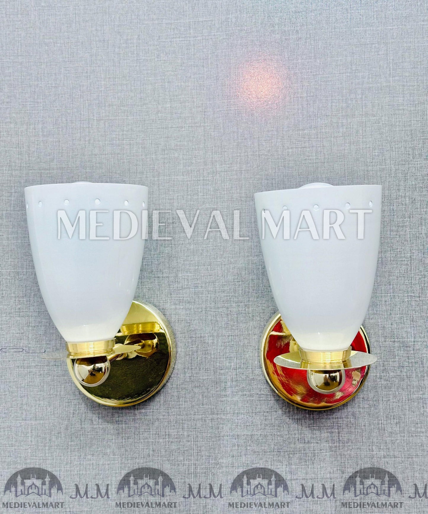 MEDIEVALMART FR Applique Murale en Laiton Fabriquée à la Main : Luminaire