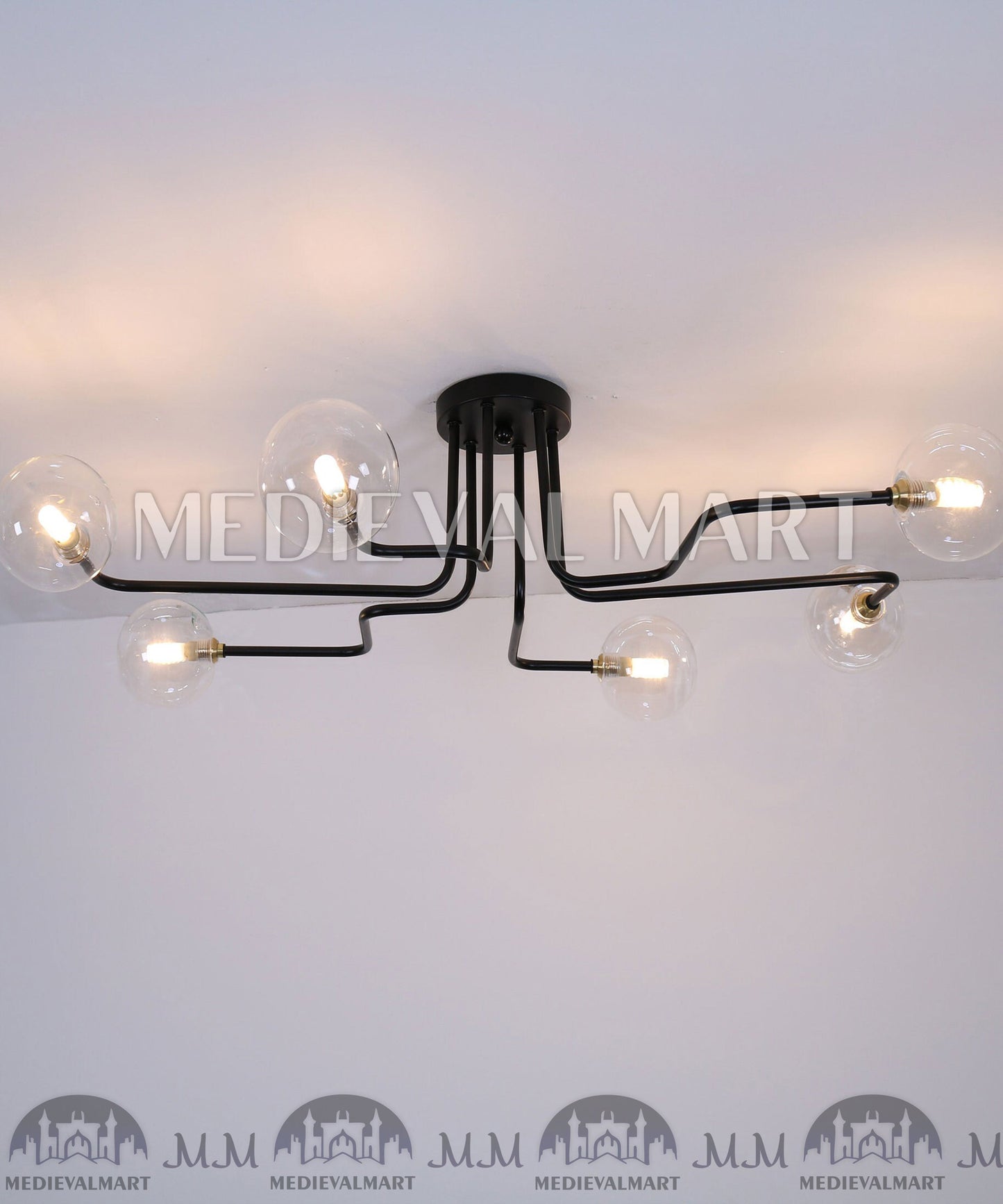 MEDIEVALMART FR Ensemble De Gantelets Dorés Inspirés De Sauron Witcher LOTR Avec Étoile Bleue – Gants D’Armure Cosplay