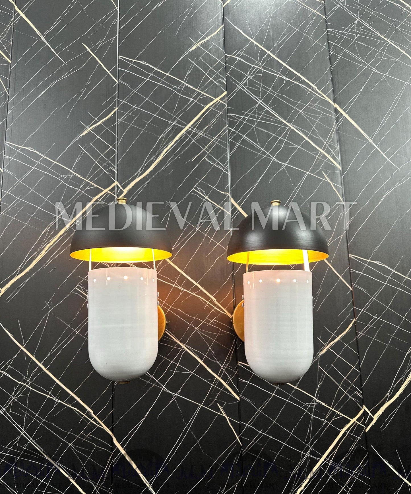 MEDIEVALMART FR Applique Murale en Laiton Fabriquée à la Main : Luminaire