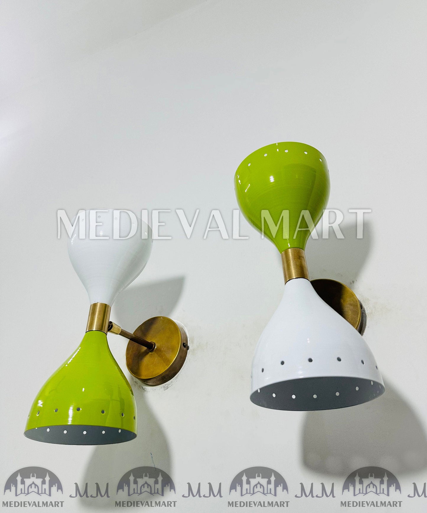 MEDIEVALMART FR Applique Murale Scarabée Vintage en Laiton : Luminaire Mural Mid-Century Modern