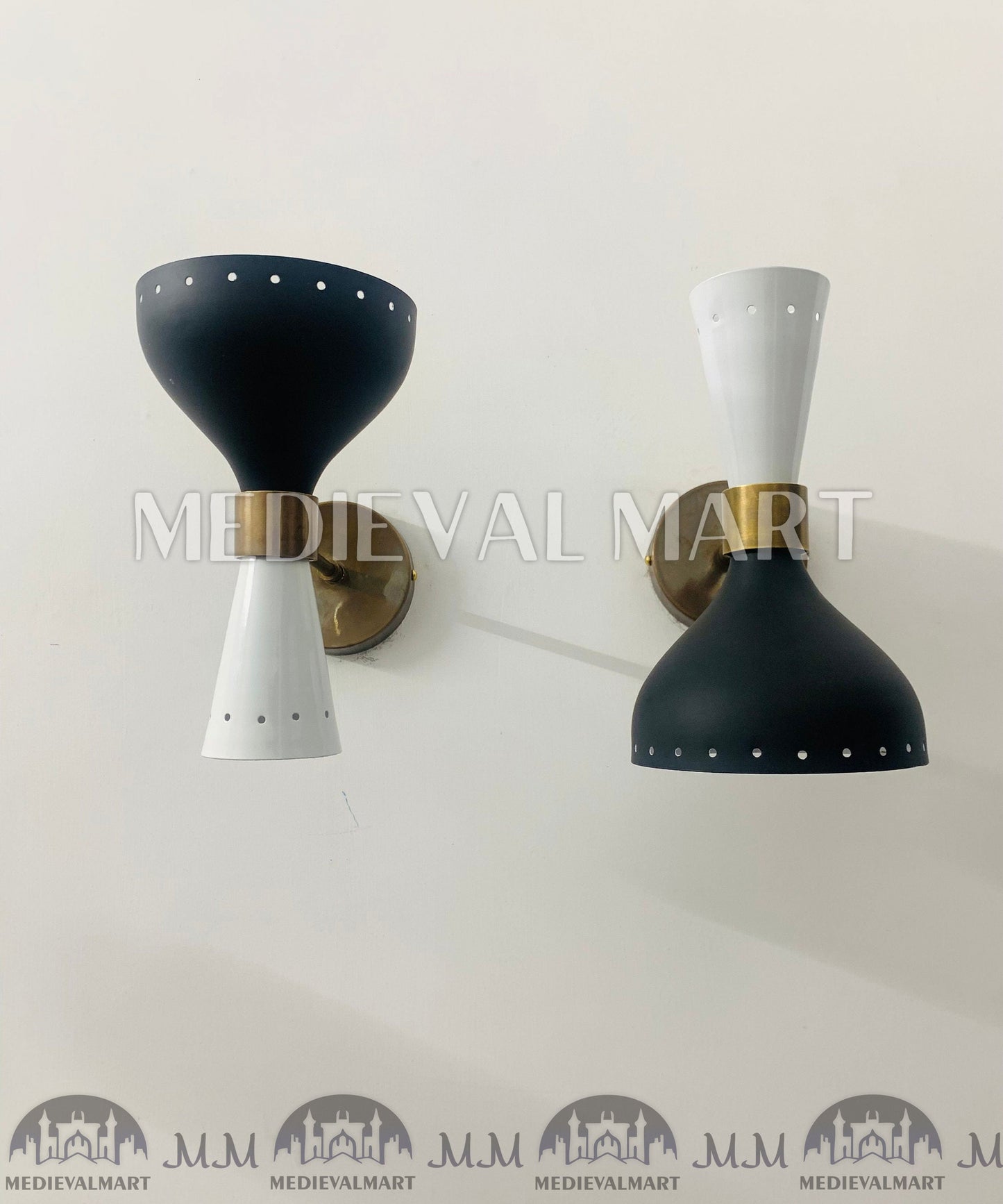 MEDIEVALMART FR Applique Murale Scarabée Vintage en Laiton : Luminaire Mural Mid-Century Modern