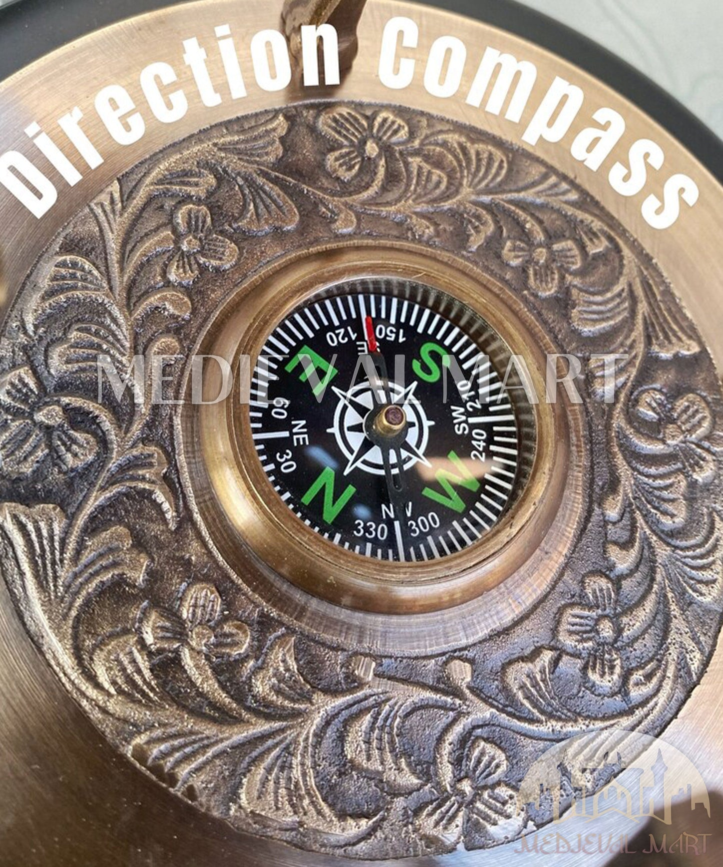 MEDIEVALMART FR Longue-Vue Nautique Antique 50X en Laiton – Télescope Portable de 18" pour Décoration Nautique