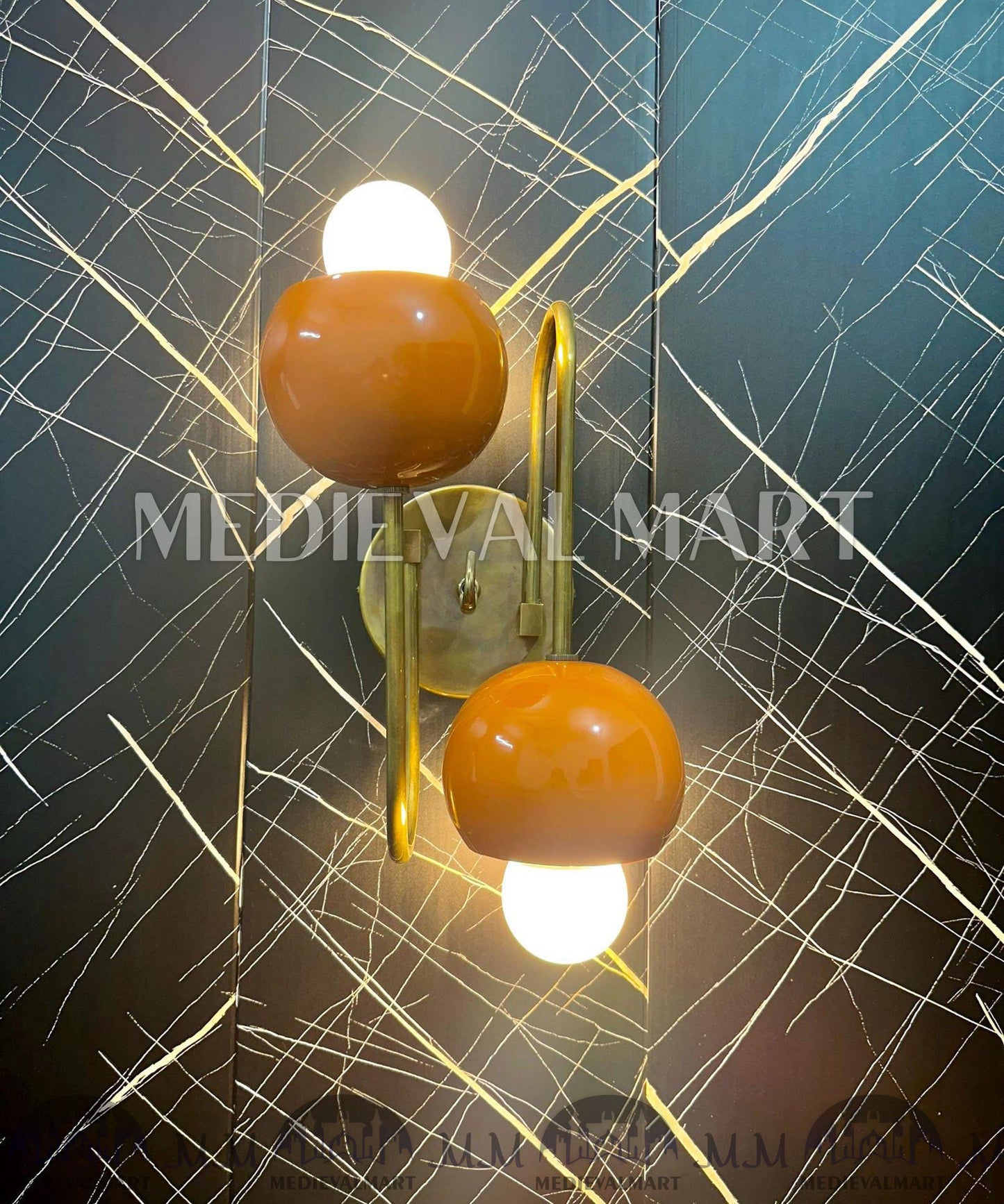 MEDIEVALMART FR Applique Murale en Laiton Fabriquée à la Main : Luminaire