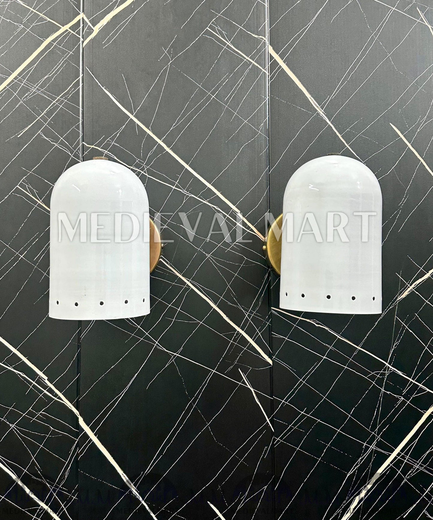 MEDIEVALMART FR Applique Murale en Laiton Fabriquée à la Main : Luminaire