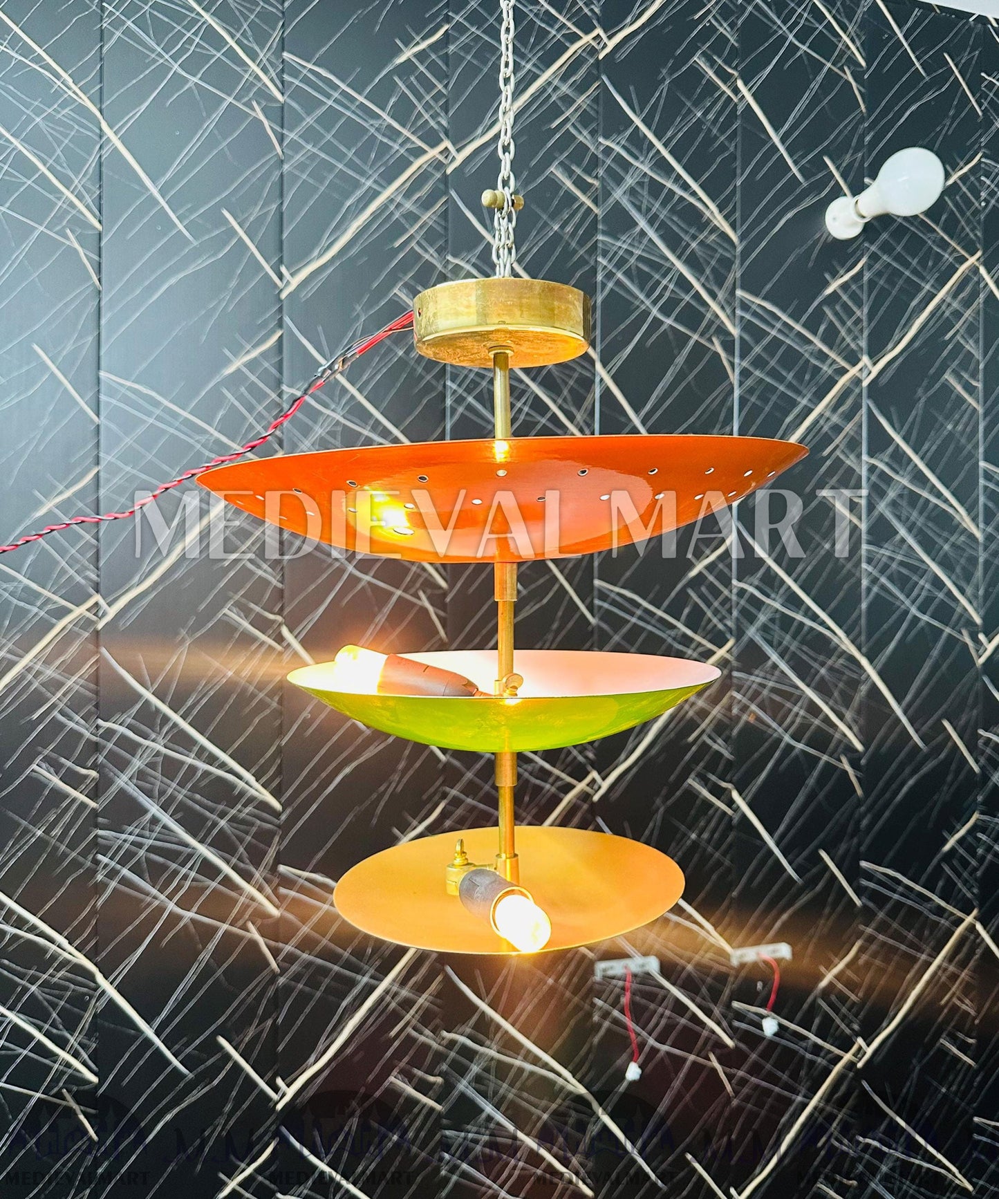 MEDIEVALMART FR Ensemble De Gantelets Dorés Inspirés De Sauron Witcher LOTR Avec Étoile Bleue – Gants D’Armure Cosplay